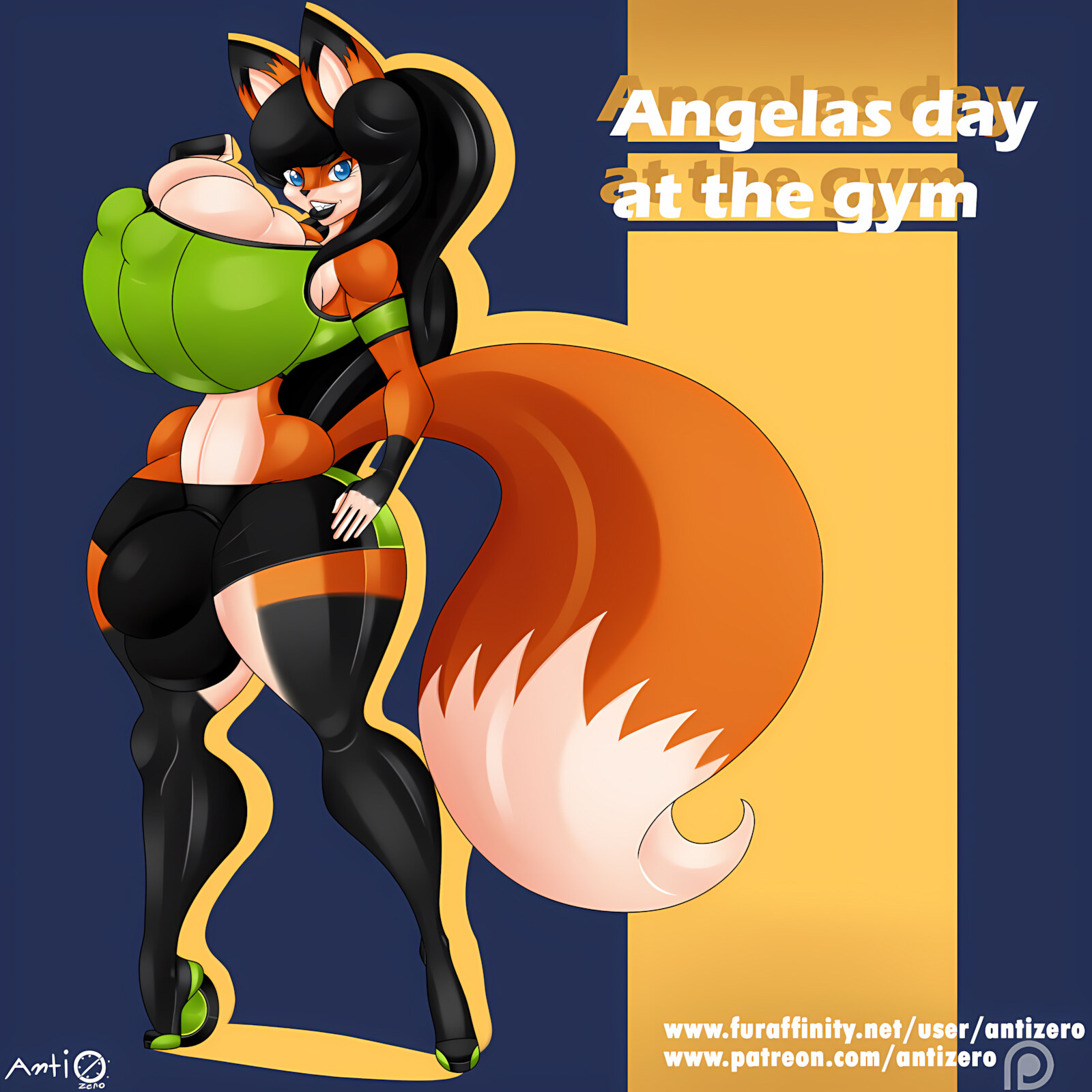 Angela’s day at the gym [Antizero], Angela's day at the gym, page 1 of 13