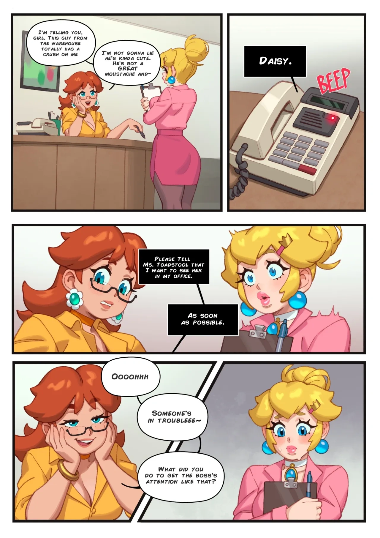 Office Affair [Riz], 1. Office Affair [Super Mario Brothers], page 2 of 17