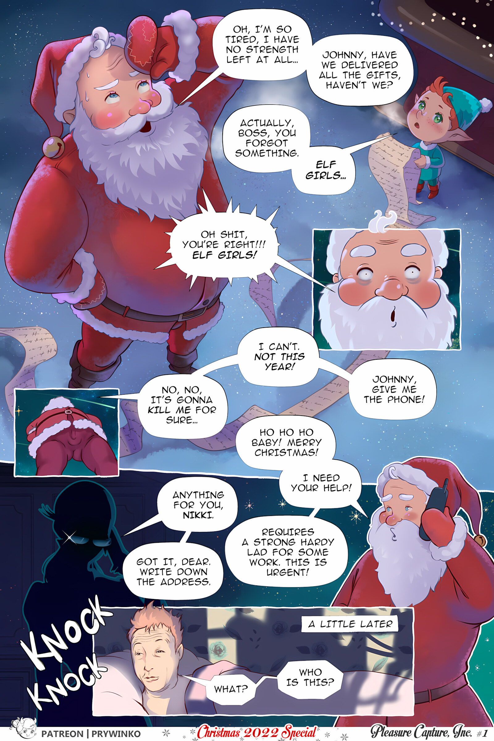 Pleasure Capture, Inc. – Christmas 2022 Special [Prywinko], Pleasure Capture, Inc. - Christmas 2022 Special, page 3 of 33