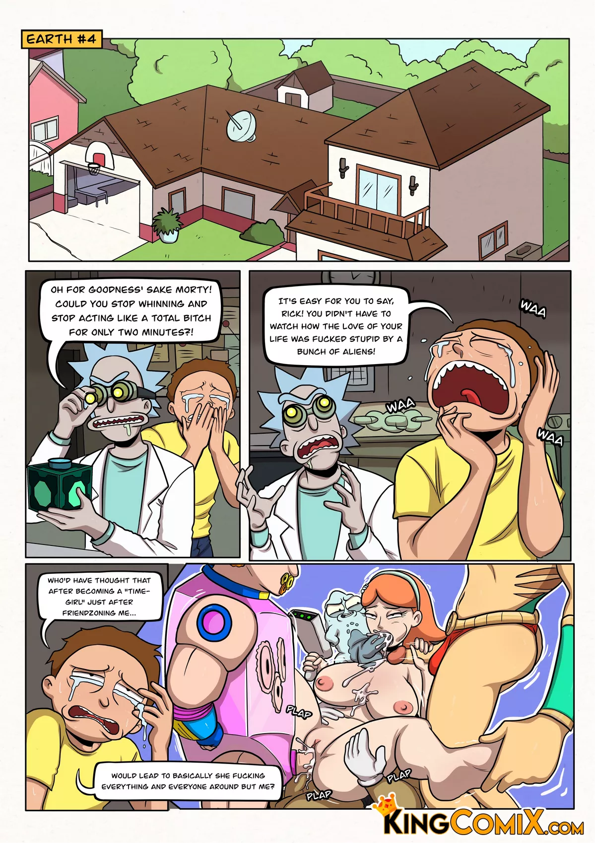Rick and Morty Another Morty Sex Comic [Kingcomix], Rick and Morty Another Morty Sex Comic, page 2 of 32