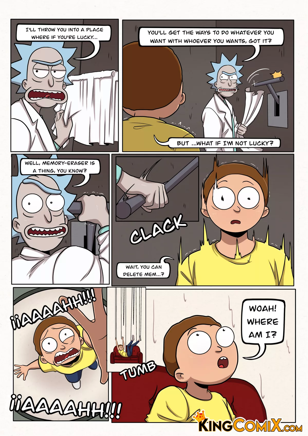 Rick and Morty Another Morty Sex Comic [Kingcomix], Rick and Morty Another Morty Sex Comic, page 4 of 32