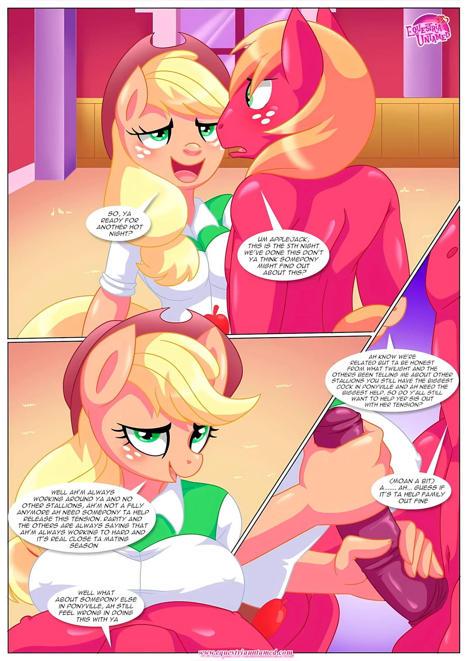 Applejack’s Secret Is Out (My Little Pony – Friendship Is Magic) [Palcomix], 1 . Applejack's Secret Is Out - (My Little Pony - Friendship Is Magic) [Palcomix], page 3 of 21