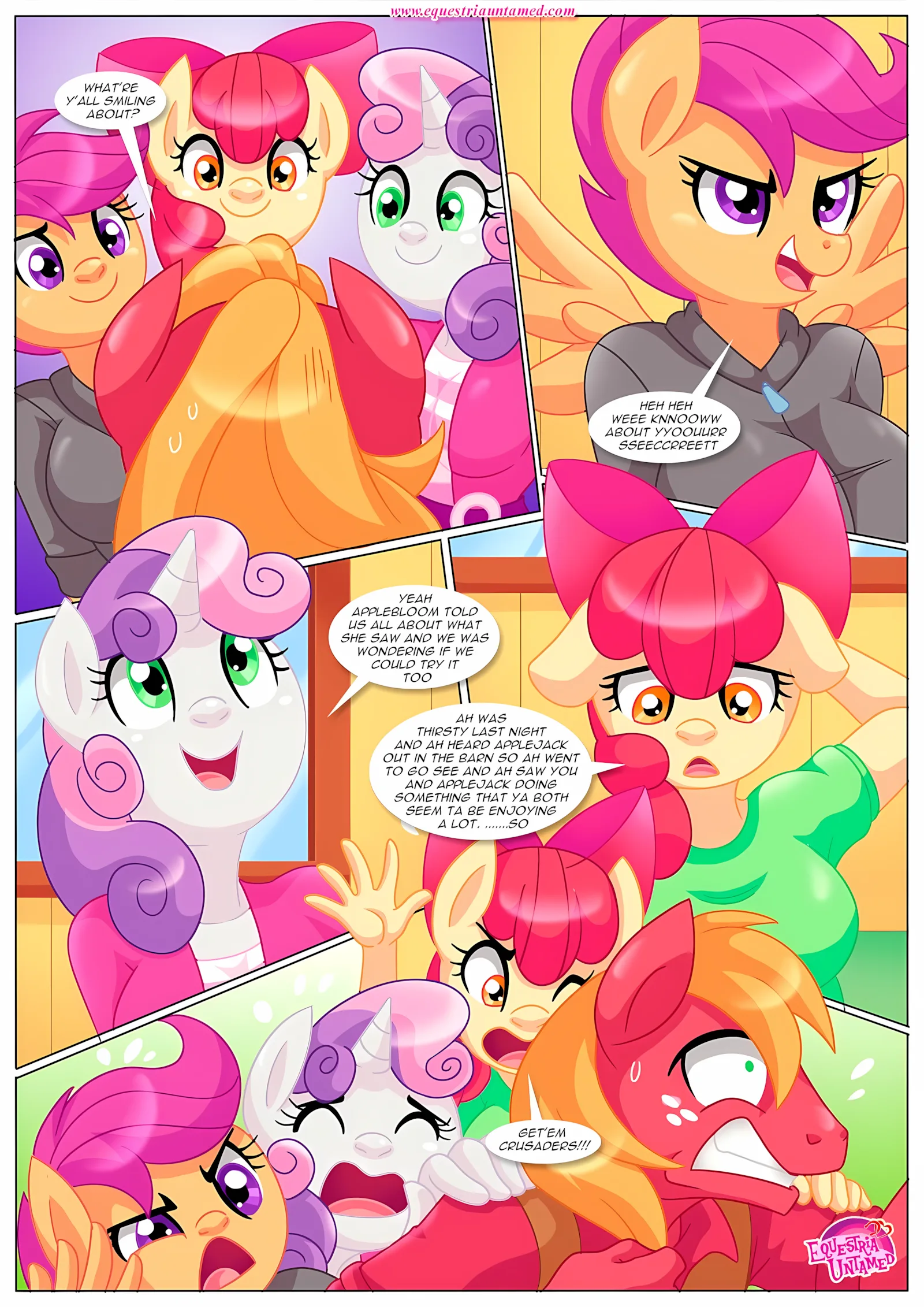 Applejack’s Secret Is Out (My Little Pony – Friendship Is Magic) [Palcomix], 1 . Applejack's Secret Is Out - (My Little Pony - Friendship Is Magic) [Palcomix], page 8 of 21