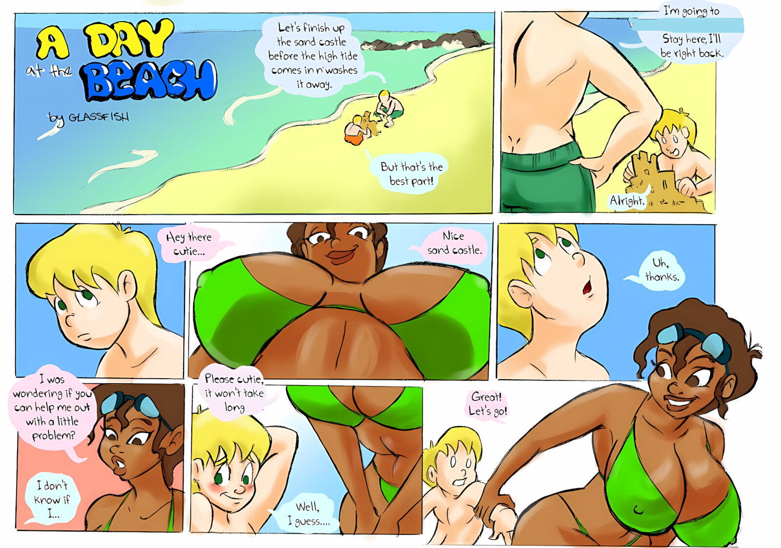 A day at the beach [Glassfish], A day at the beach, page 1 of 11