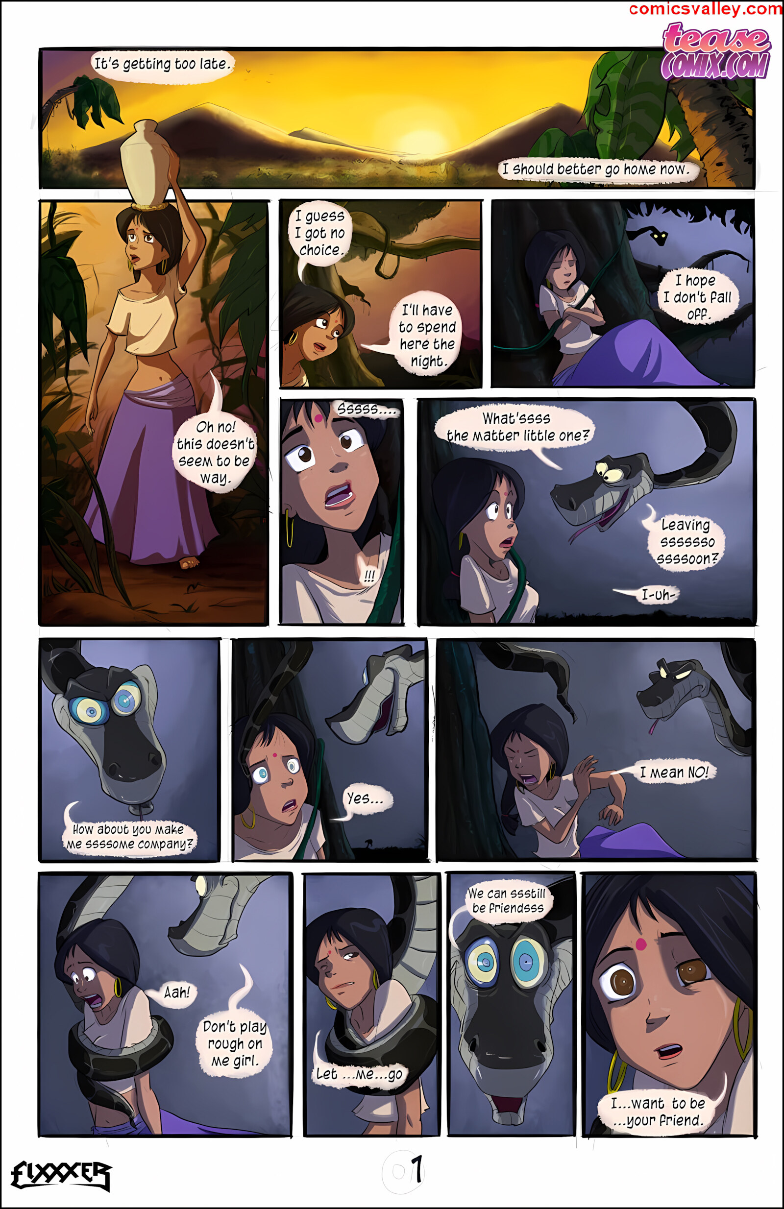 Shanti And Kaa Mini Comics [FIXXXER], Shanti And Kaa Mini Comics, page 2 of 5
