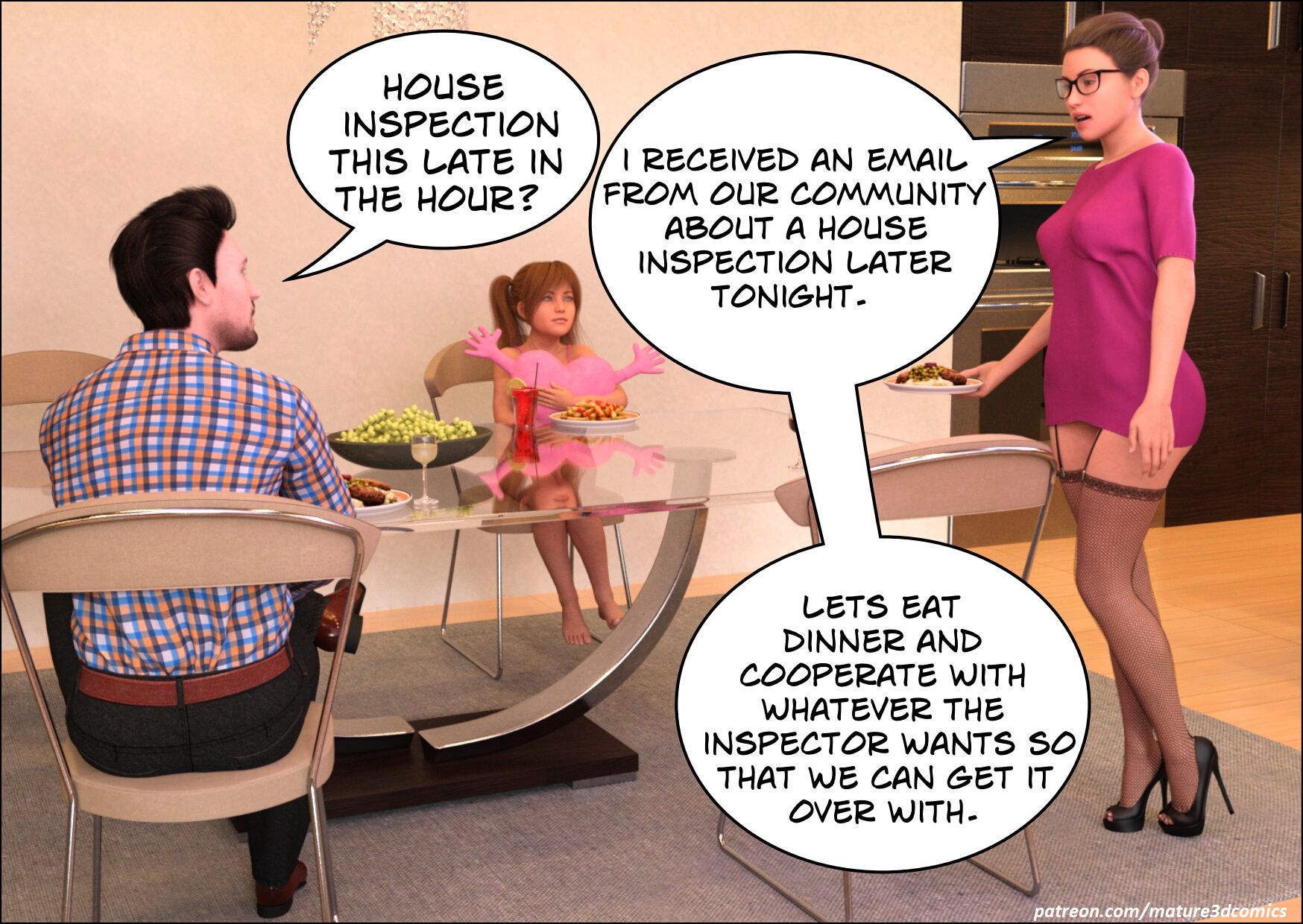 Slutwife Gangbang [Mature3DComics], Slutwife Gangbang 1, page 1 of 27