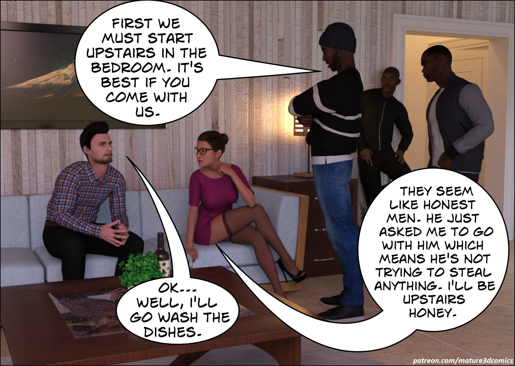 Slutwife Gangbang [Mature3DComics], Slutwife Gangbang 1, page 4 of 27