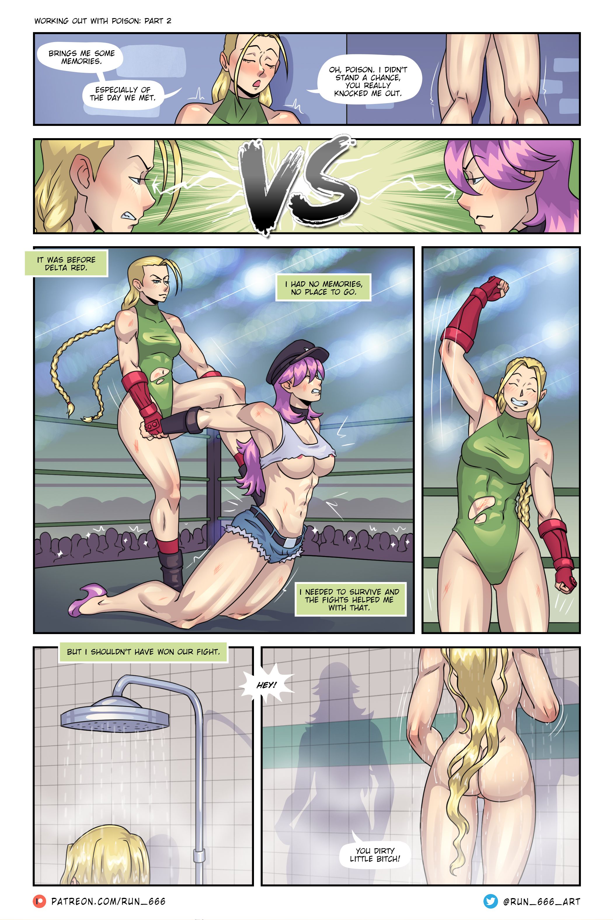 Working Out with Poison [Run 666], Working Out with Poison - Yuri, page 16 of 28