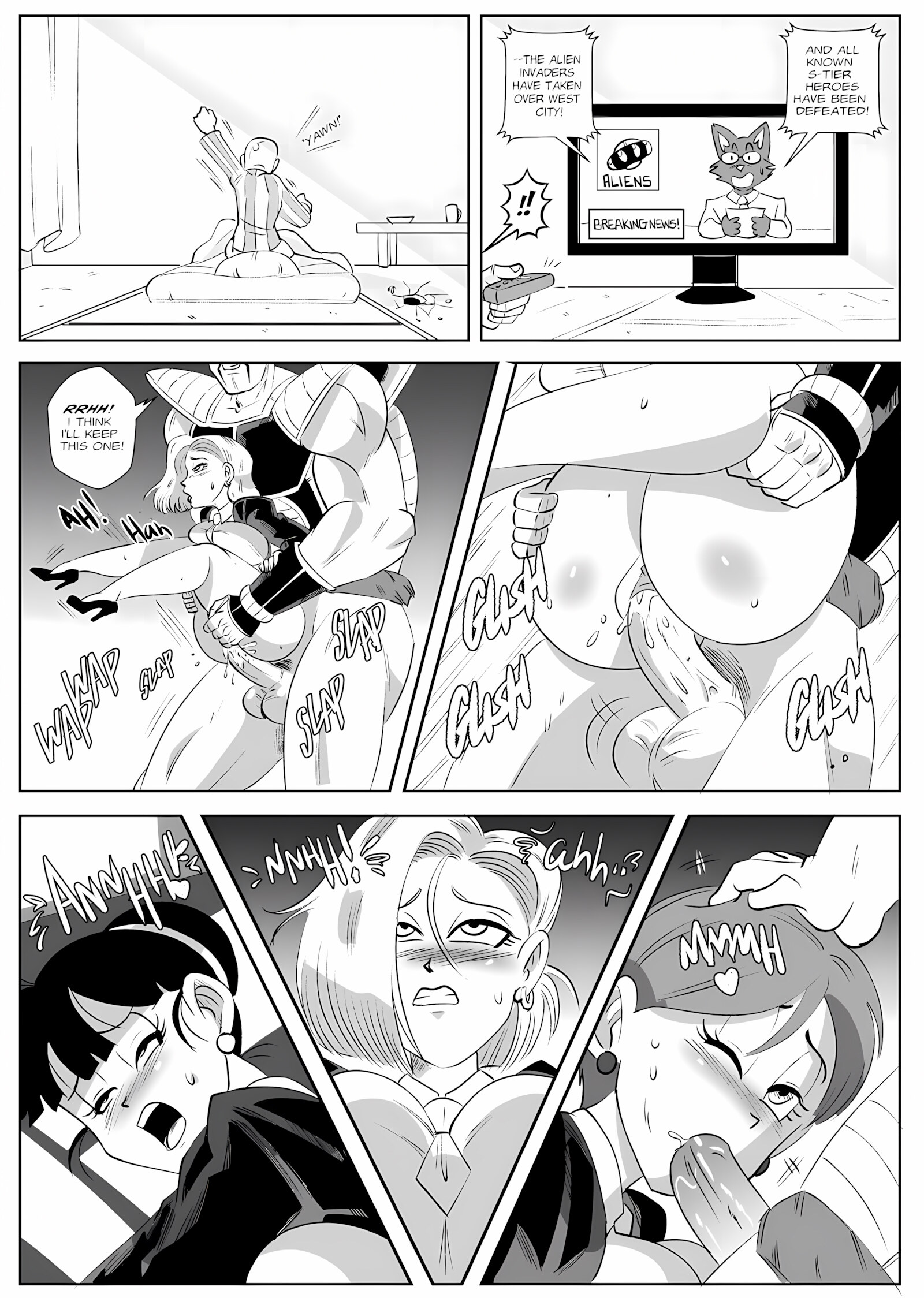 Control Room – Invasion (Dragon Ball Z) [FunsexyDB], Control Room - Invasion (Dragon Ball Z), page 11 of 19