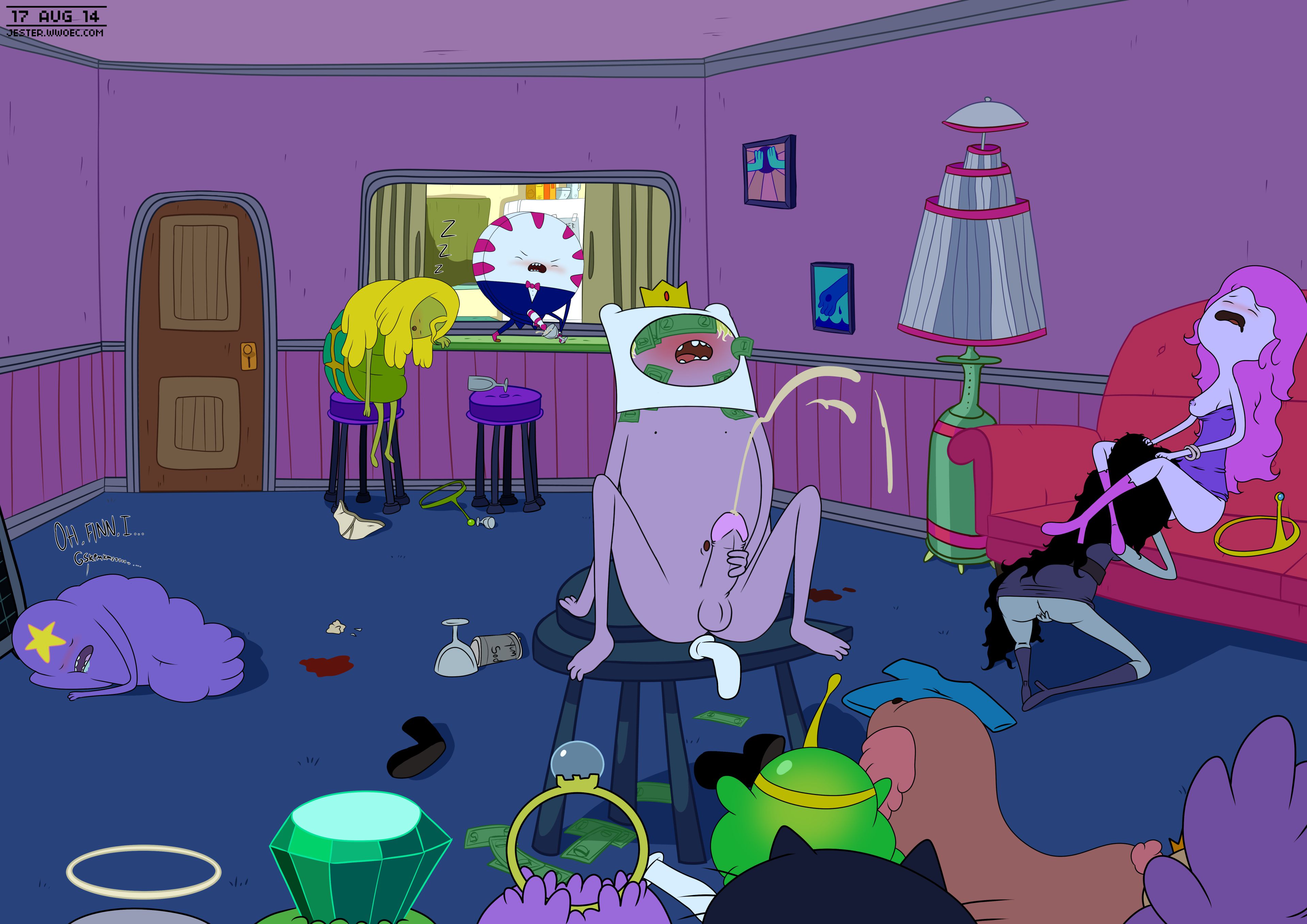 A Peg in a Finn Shaped Hole [Blargsnarf], Finn the Stripper Boy, page 6 of 9