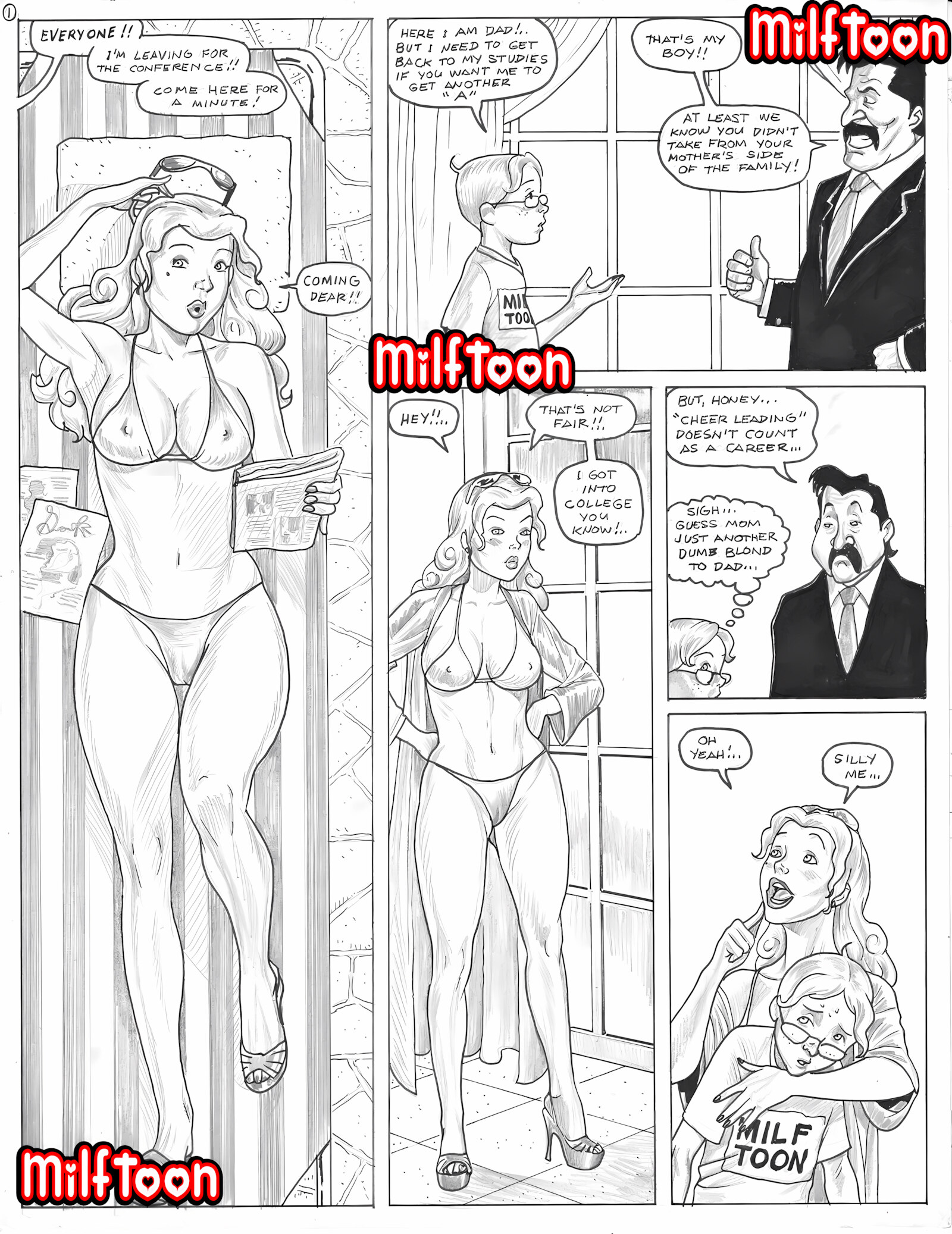 Dumb Blond [Milftoon], Dumb Blond, page 2 of 15