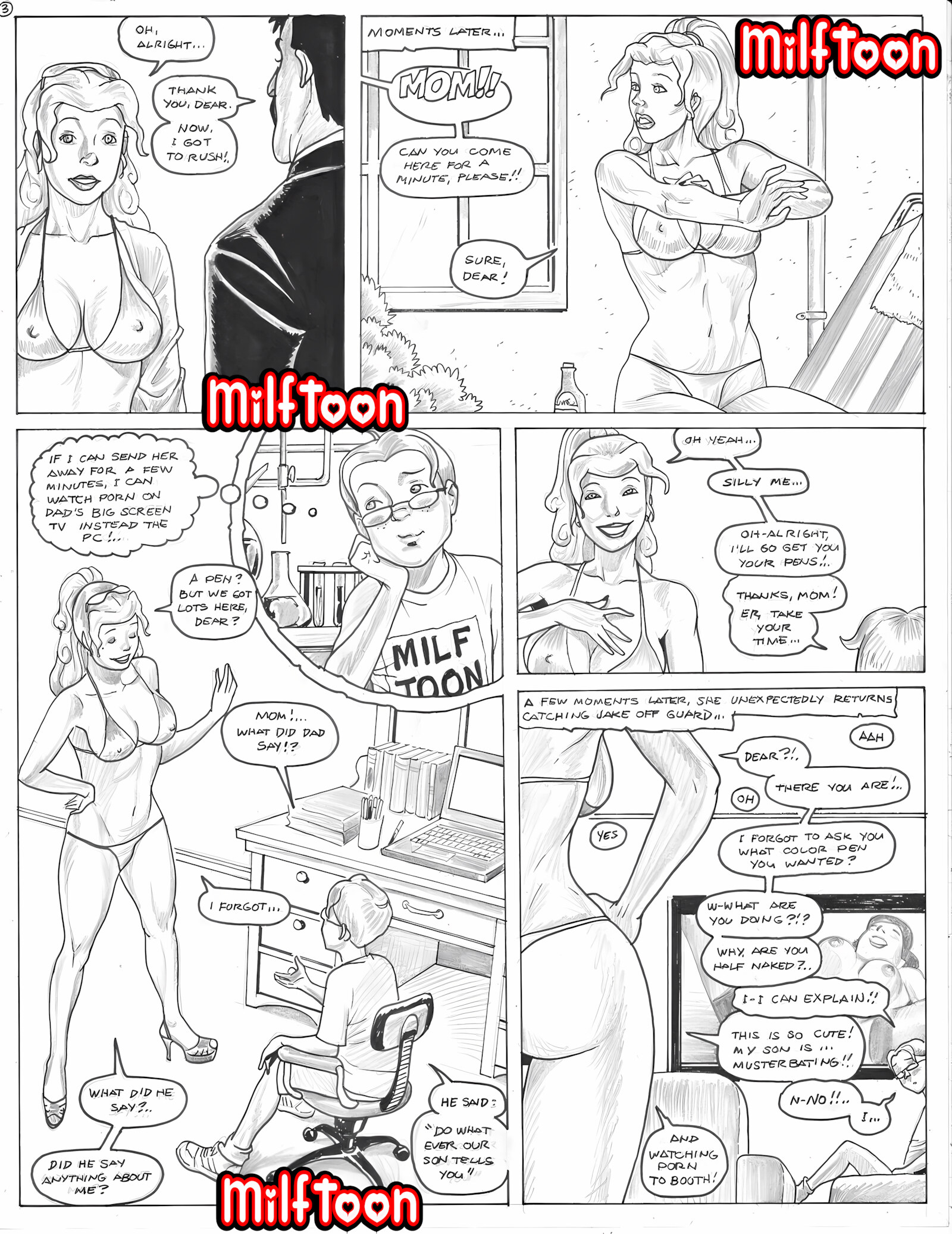 Dumb Blond [Milftoon], Dumb Blond, page 4 of 15