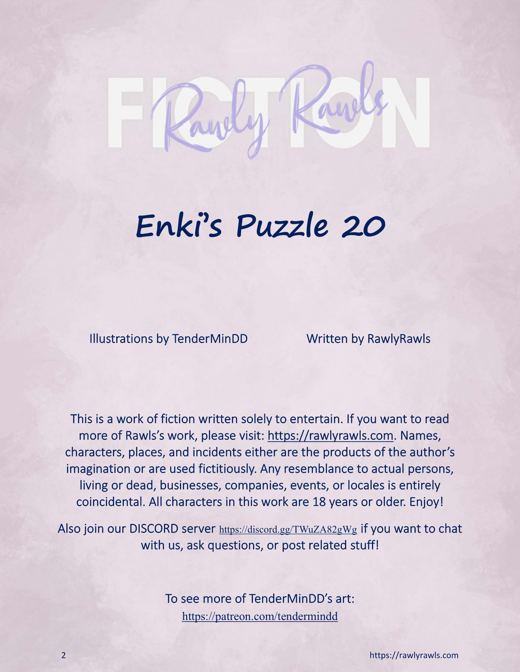 Enki’s Puzzle 11-20 [TenderMindd], Enki’s Puzzle 20, page 2 of 16