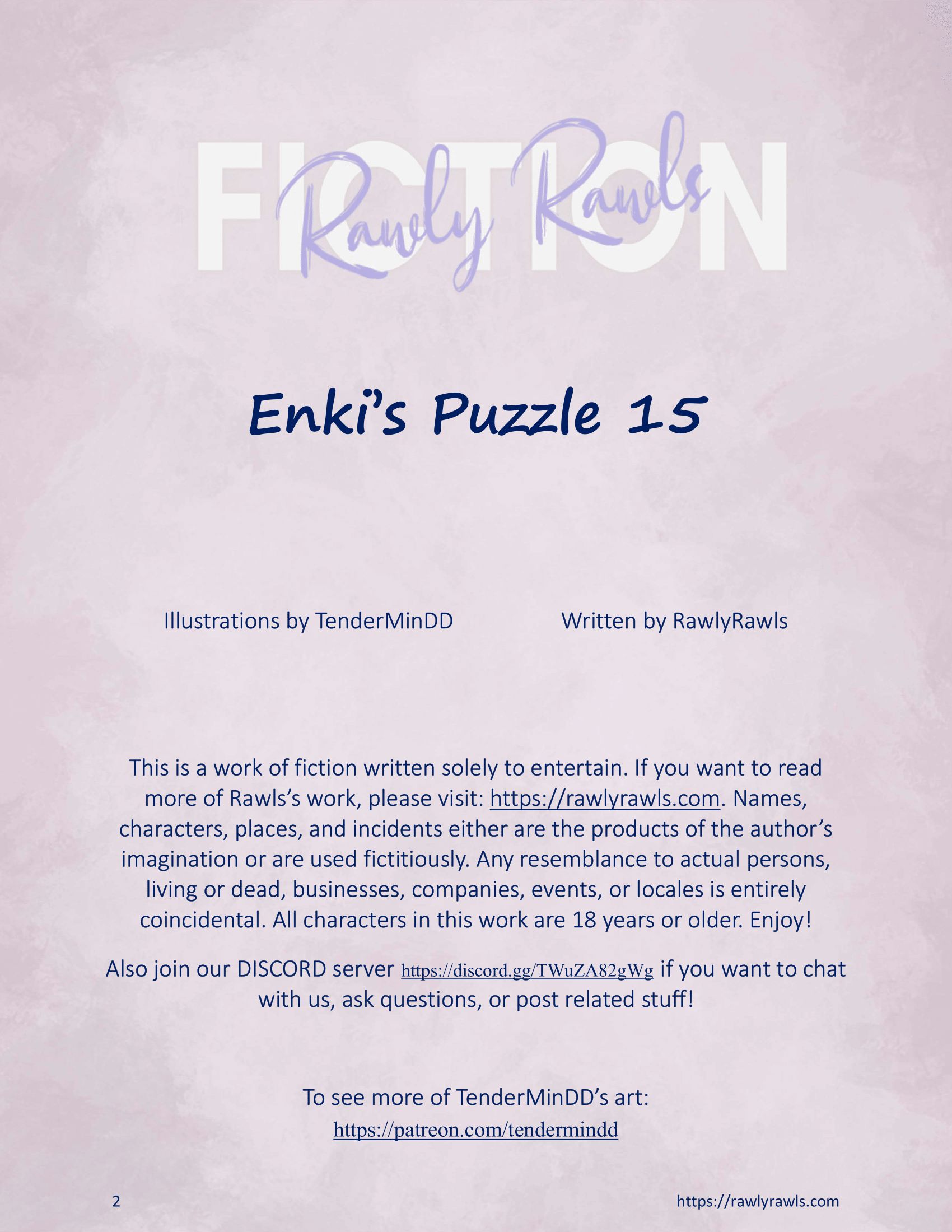 Enki’s Puzzle 11-20 [TenderMindd], Enki Puzzle 15, page 1 of 14