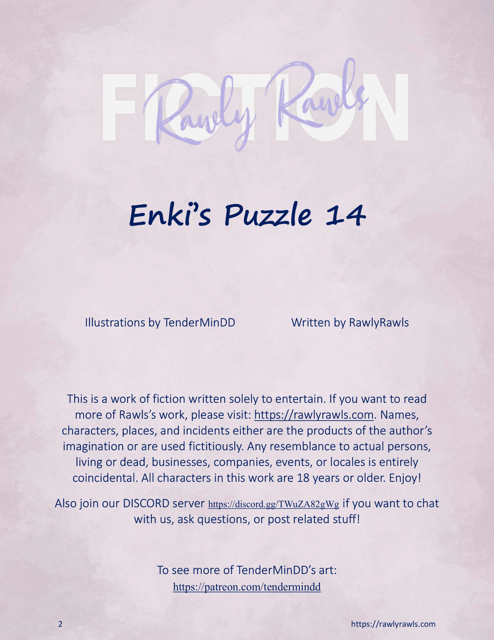 Enki’s Puzzle 11-20 [TenderMindd], Enki Puzzle 14, page 2 of 16