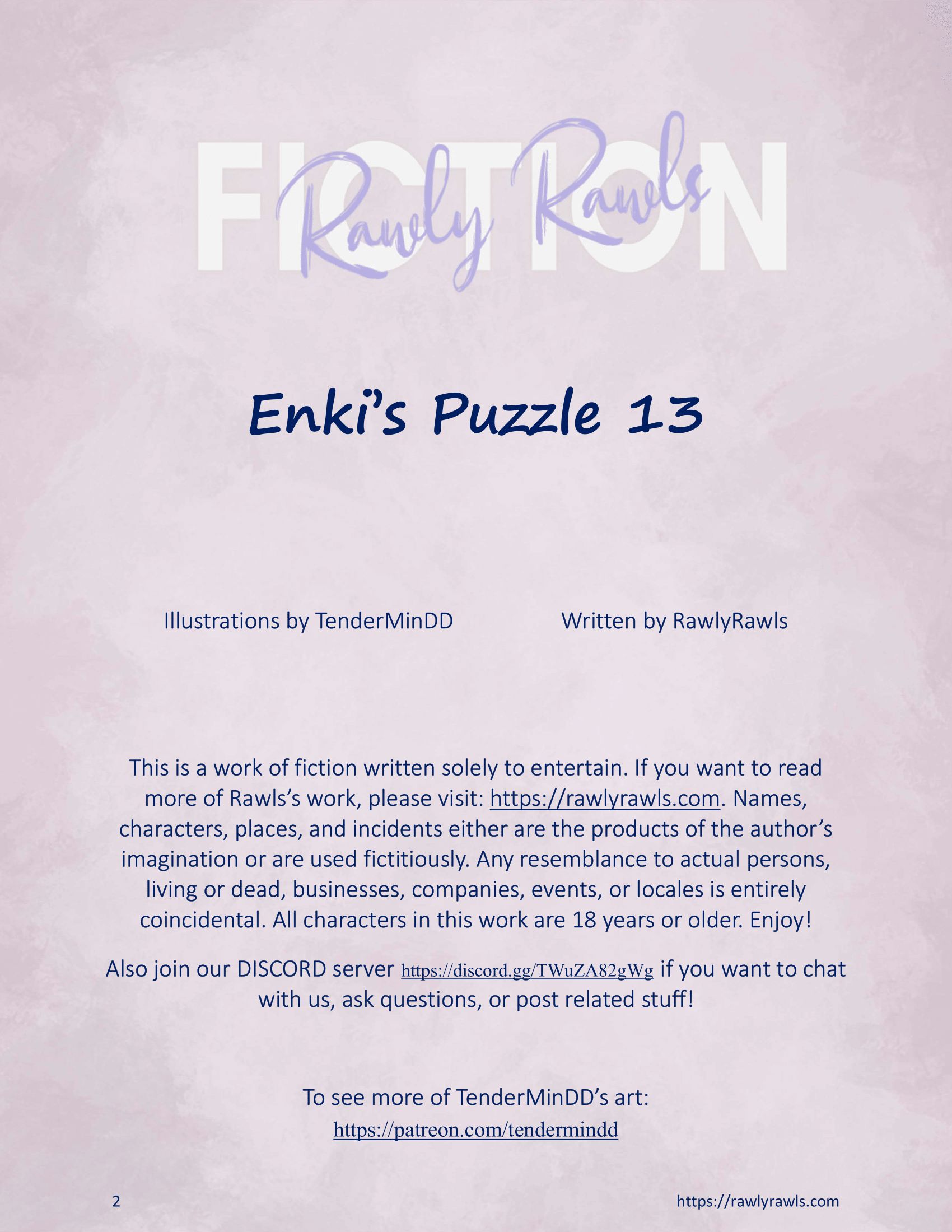 Enki’s Puzzle 11-20 [TenderMindd], Enki Puzzle 13, page 2 of 17