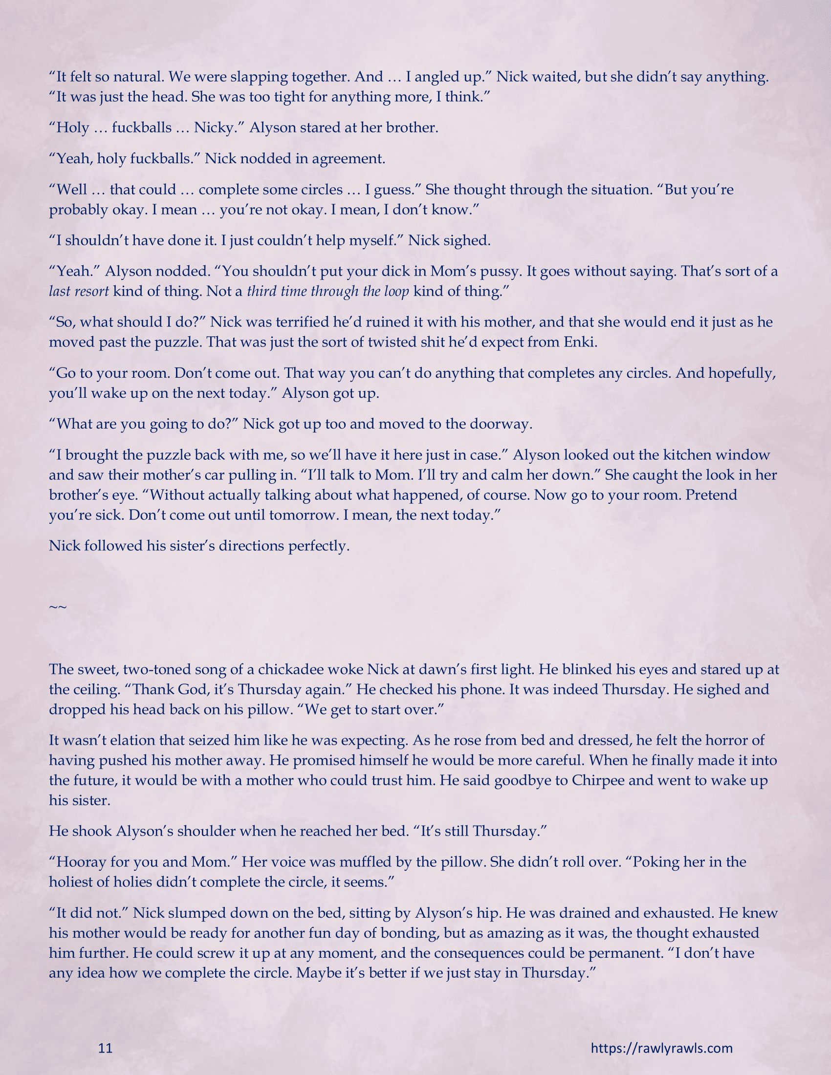 Enki’s Puzzle 11-20 [TenderMindd], Enki Puzzle 13, page 11 of 17