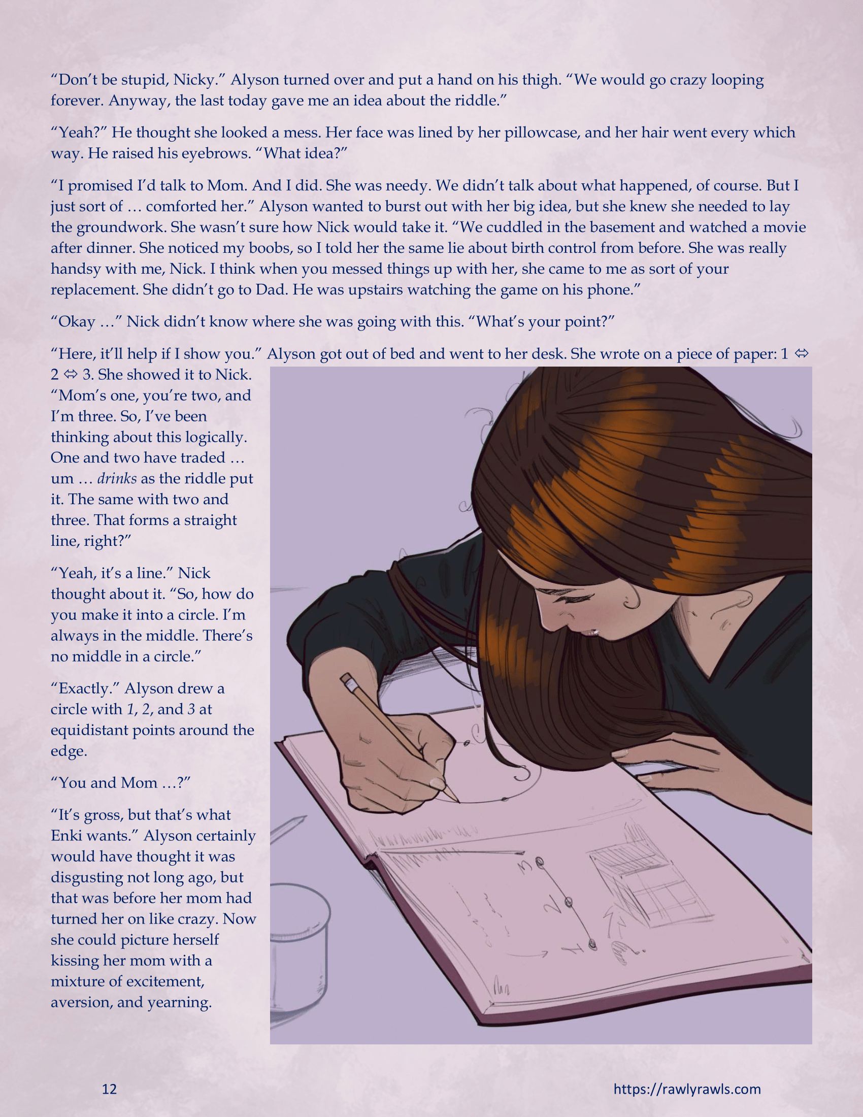 Enki’s Puzzle 11-20 [TenderMindd], Enki Puzzle 13, page 12 of 17
