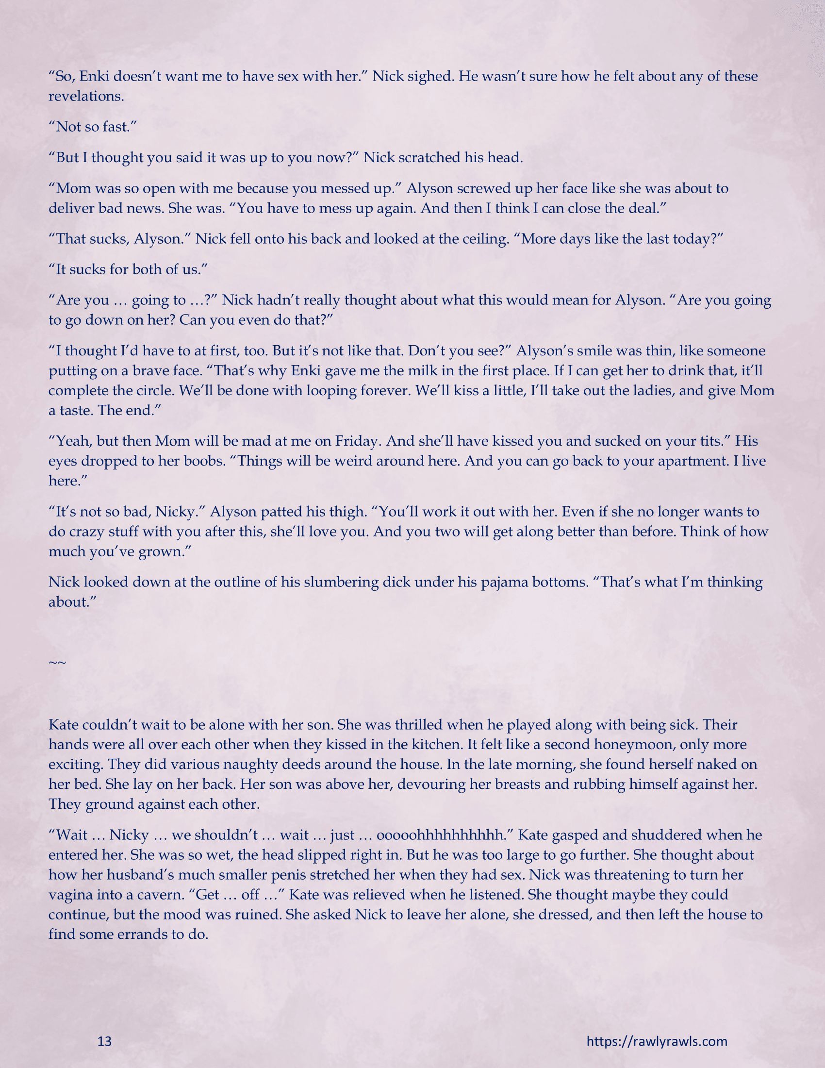 Enki’s Puzzle 11-20 [TenderMindd], Enki Puzzle 13, page 13 of 17