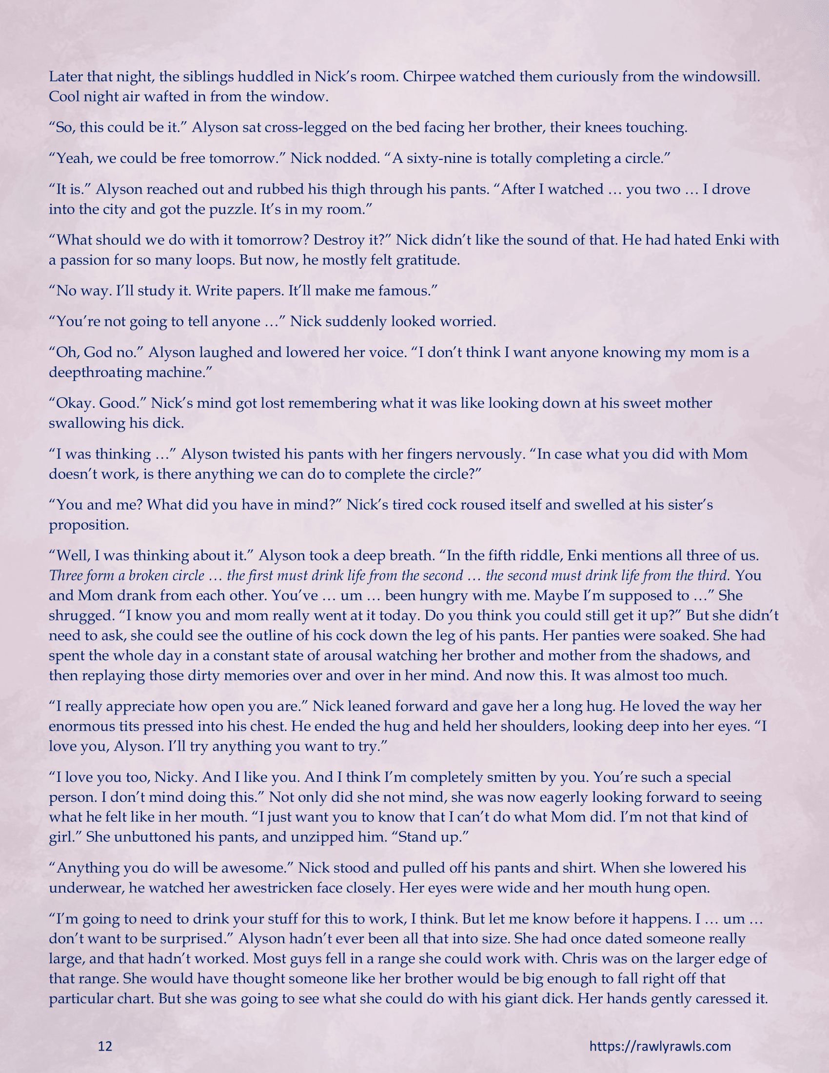 Enki’s Puzzle 11-20 [TenderMindd], Enki Puzzle 12, page 12 of 15