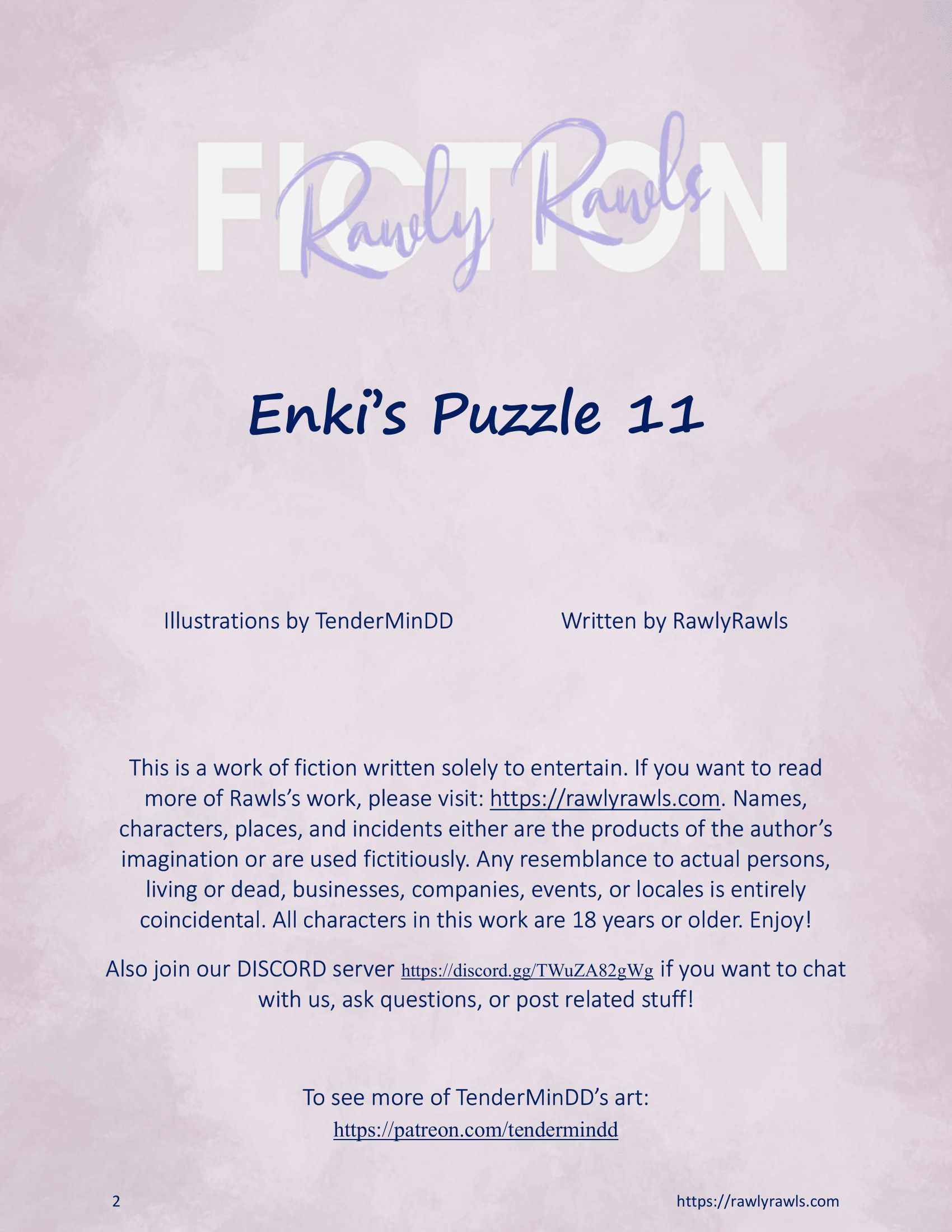 Enki’s Puzzle 11-20 [TenderMindd], Enki Puzzle 11, page 2 of 19