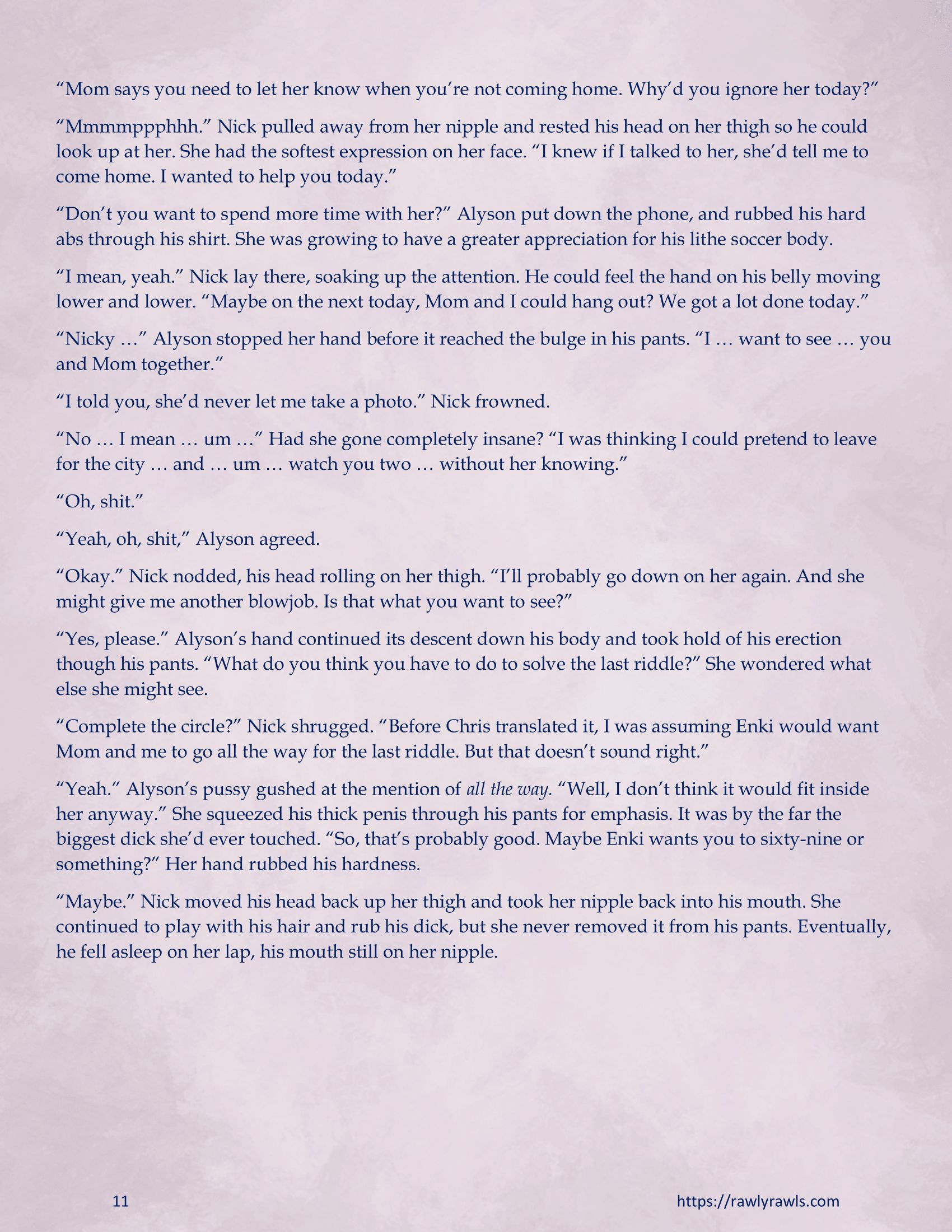 Enki’s Puzzle 11-20 [TenderMindd], Enki Puzzle 11, page 11 of 19