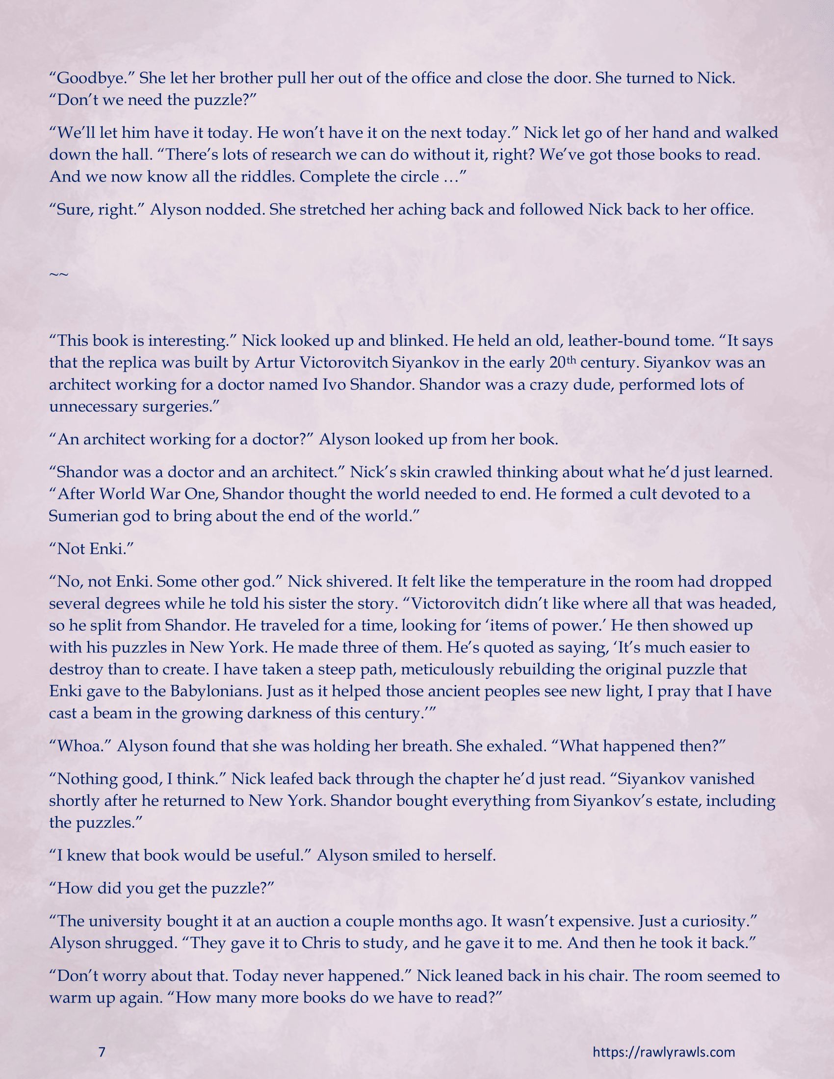 Enki’s Puzzle 11-20 [TenderMindd], Enki Puzzle 11, page 7 of 19