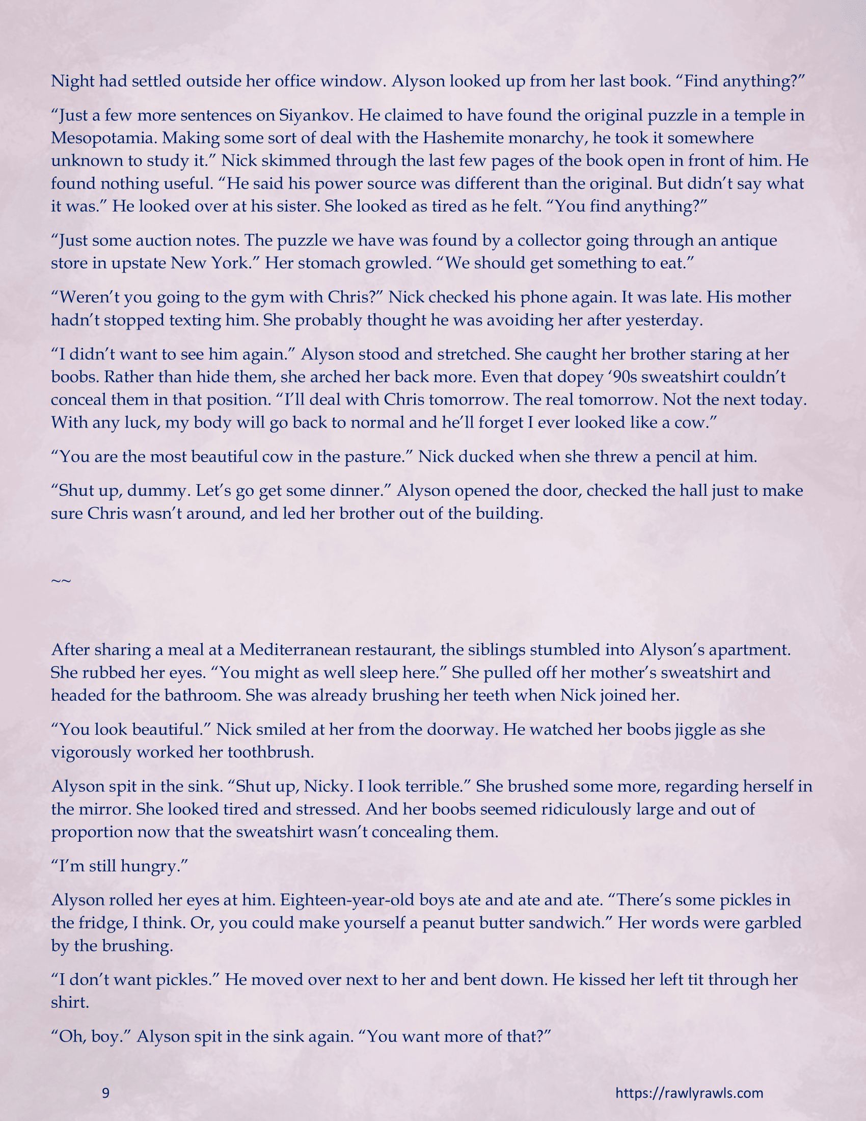 Enki’s Puzzle 11-20 [TenderMindd], Enki Puzzle 11, page 9 of 19