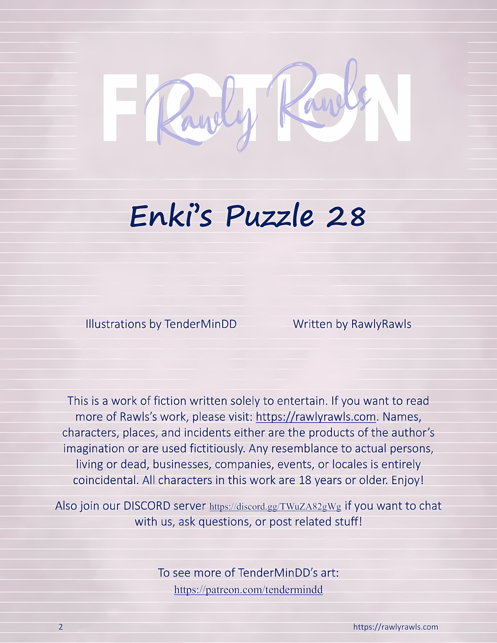 Enki’s Puzzle 21-30 [TenderMindd], Enki’s Puzzle 28, page 2 of 16