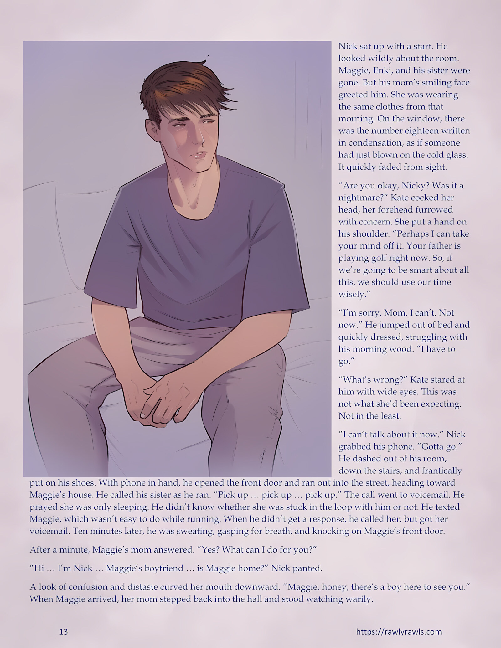 Enki’s Puzzle 21-30 [TenderMindd], Enki’s Puzzle 27, page 13 of 16