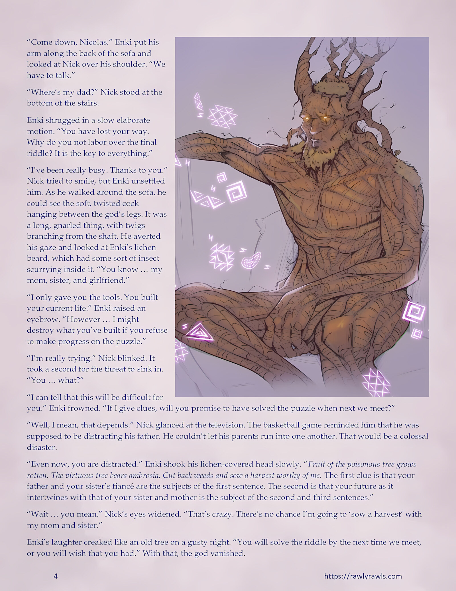 Enki’s Puzzle 21-30 [TenderMindd], Enki’s Puzzle 26, page 4 of 16