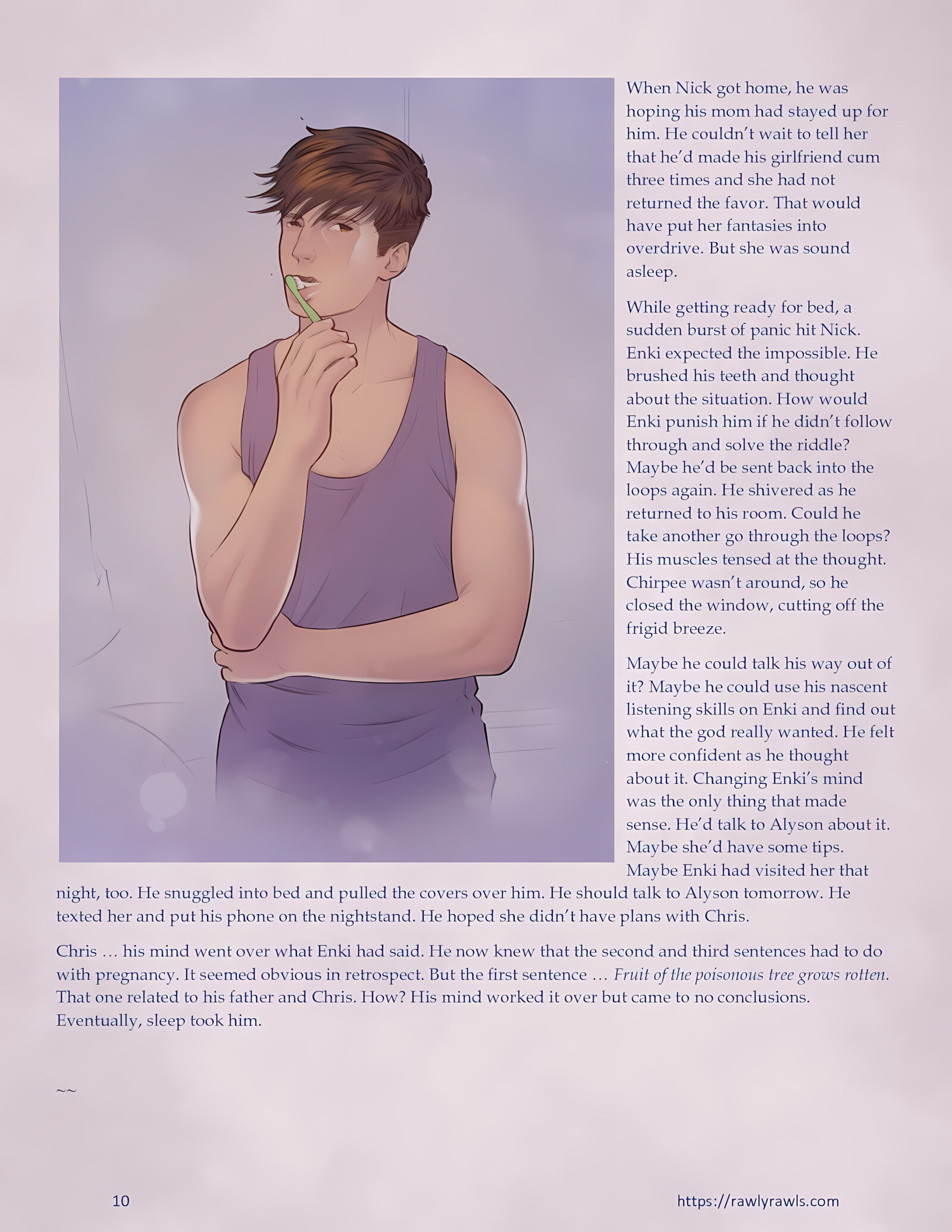 Enki’s Puzzle 21-30 [TenderMindd], Enki’s Puzzle 26, page 10 of 16