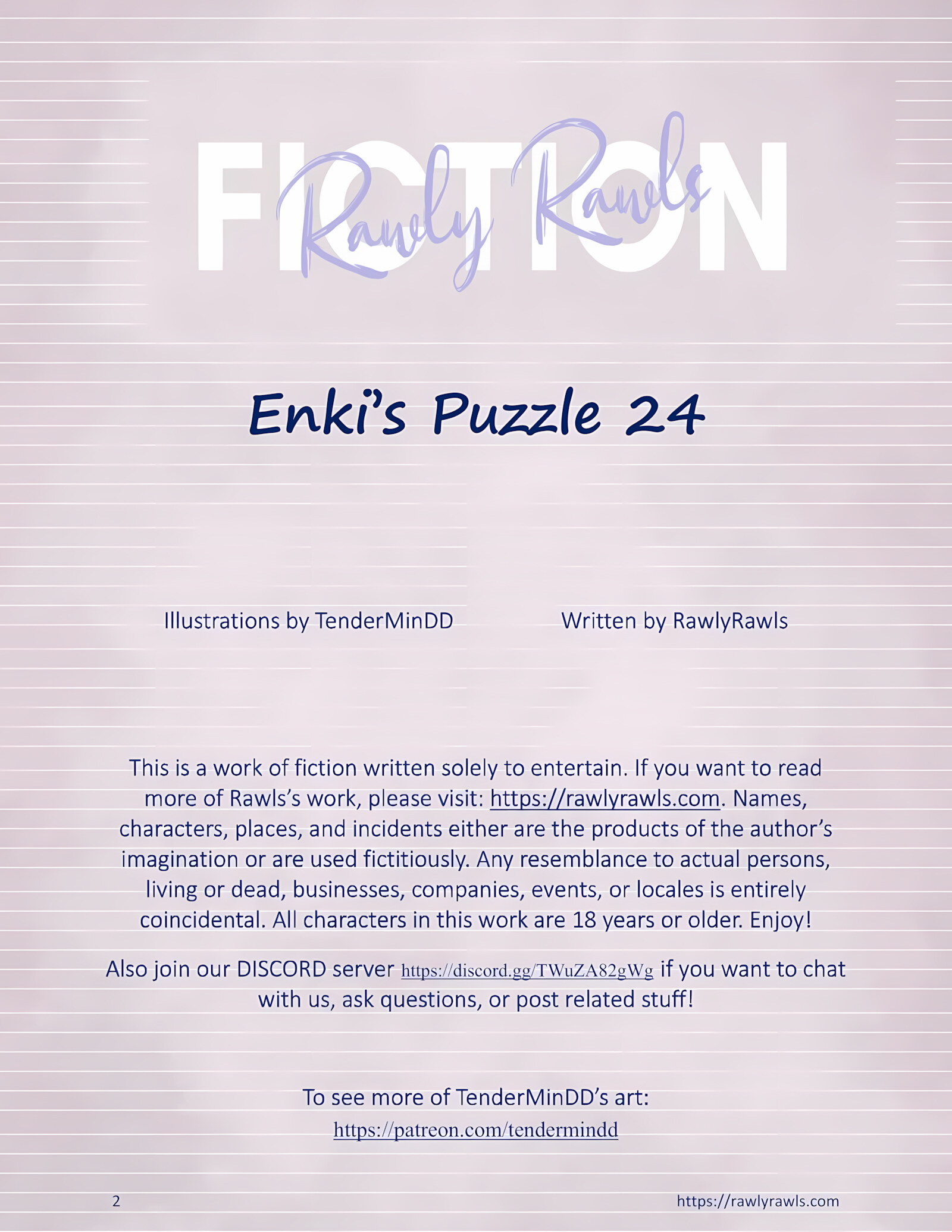 Enki’s Puzzle 21-30 [TenderMindd], Enki’s Puzzle 24, page 2 of 15