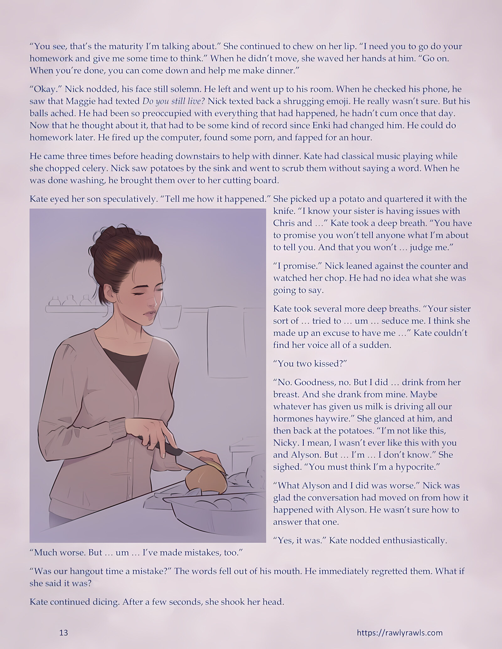 Enki’s Puzzle 21-30 [TenderMindd], Enki’s Puzzle 22, page 13 of 16