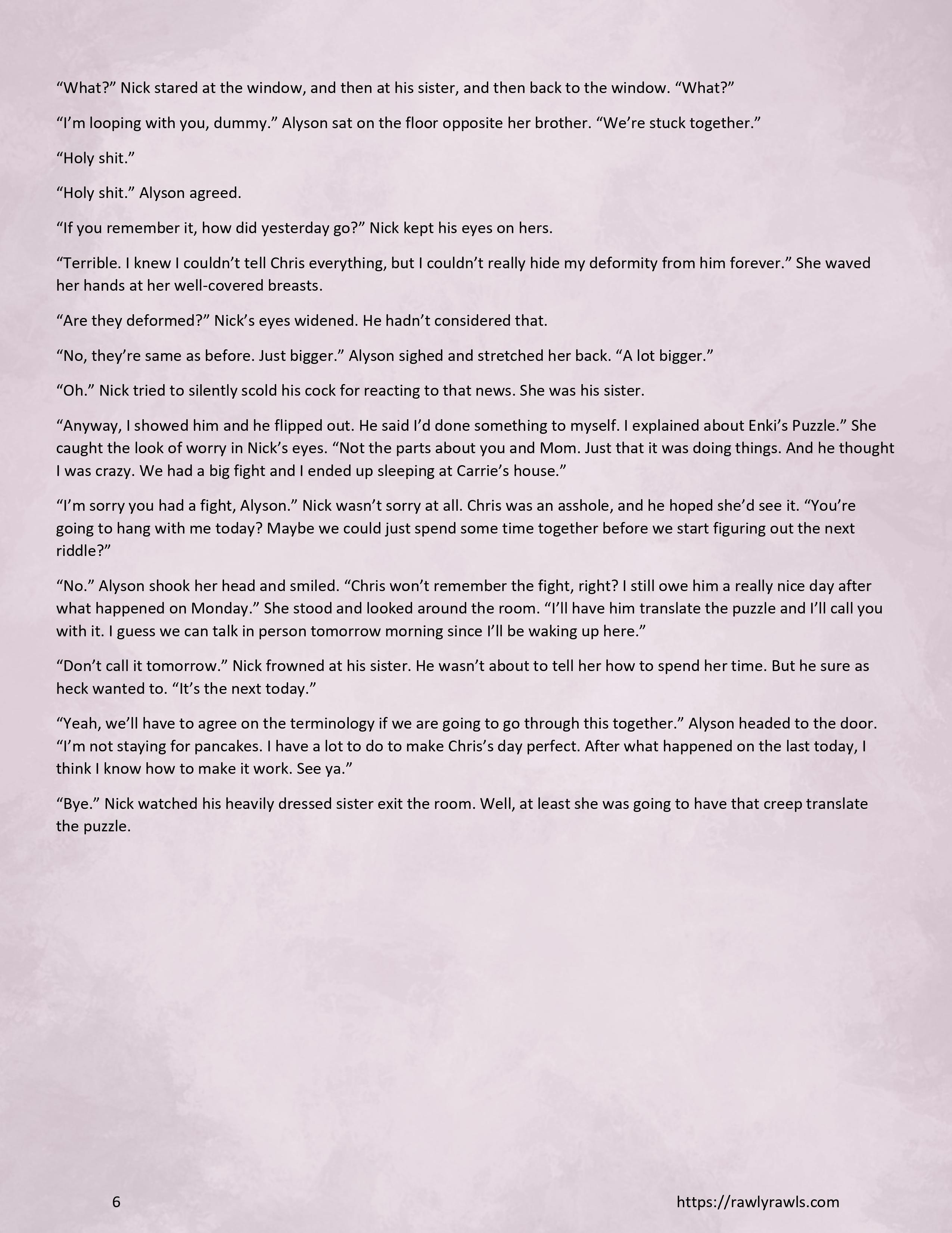 Enki’s Puzzle [TenderMindd], Enki Puzzle 7, page 6 of 14