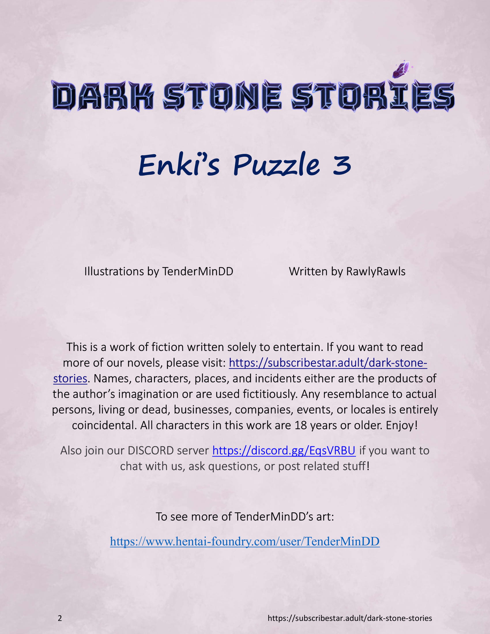 Enki’s Puzzle [TenderMindd], Enki Puzzle 3, page 2 of 11
