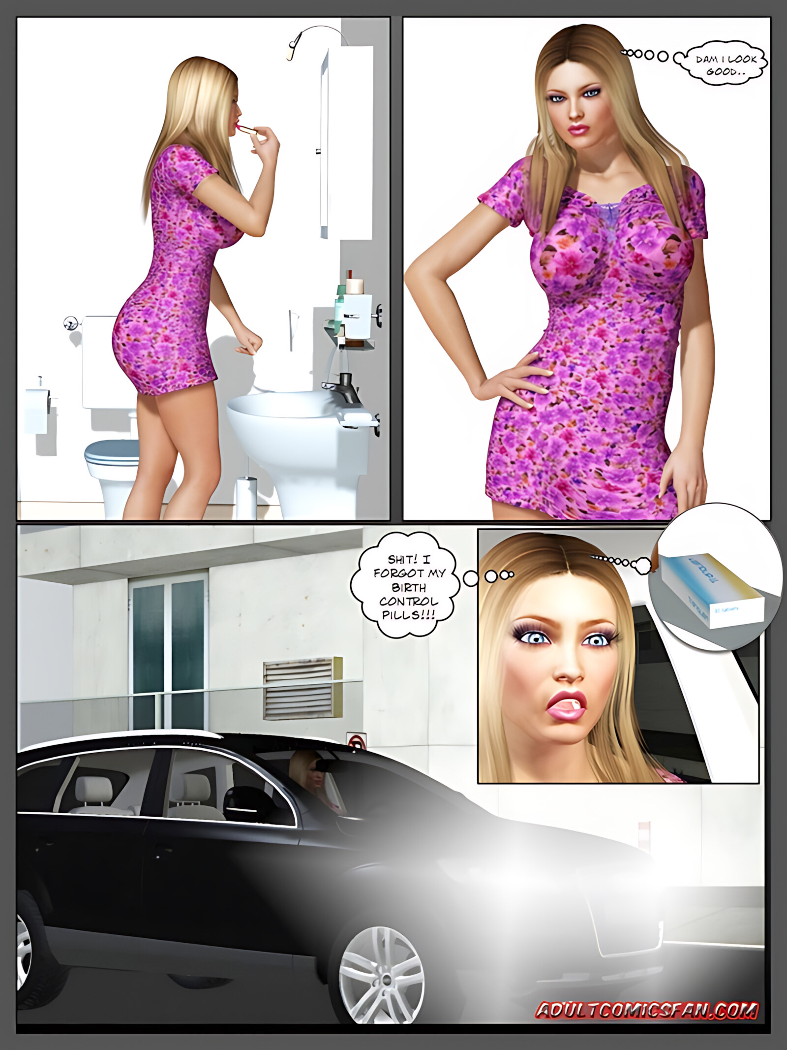Forgot Your Pills [BlackonWhite3D], Forgot Your Pills, page 8 of 36