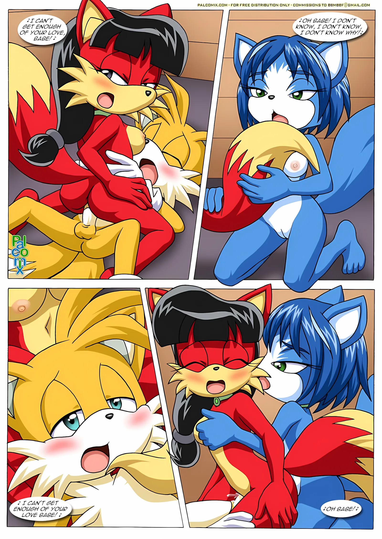 FoXXXes (Star Fox , Sonic the Hedgehog) [Palcomix], 1 . FoXXXes - Chapter 1 (Star Fox , Sonic the Hedgehog) [Palcomix], page 32 of 40