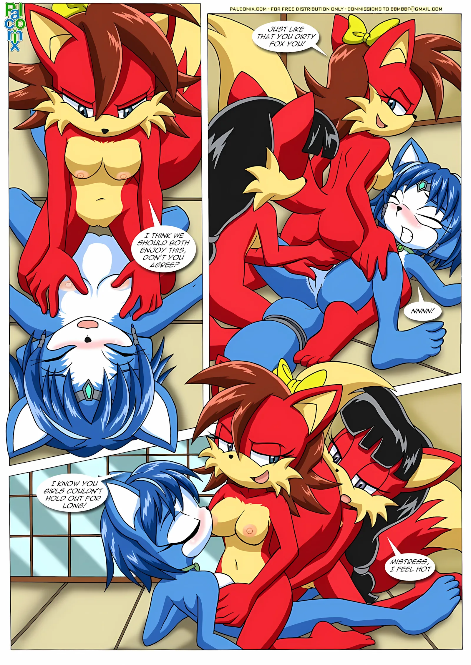 FoXXXes (Star Fox , Sonic the Hedgehog) [Palcomix], 1 . FoXXXes - Chapter 1 (Star Fox , Sonic the Hedgehog) [Palcomix], page 9 of 40