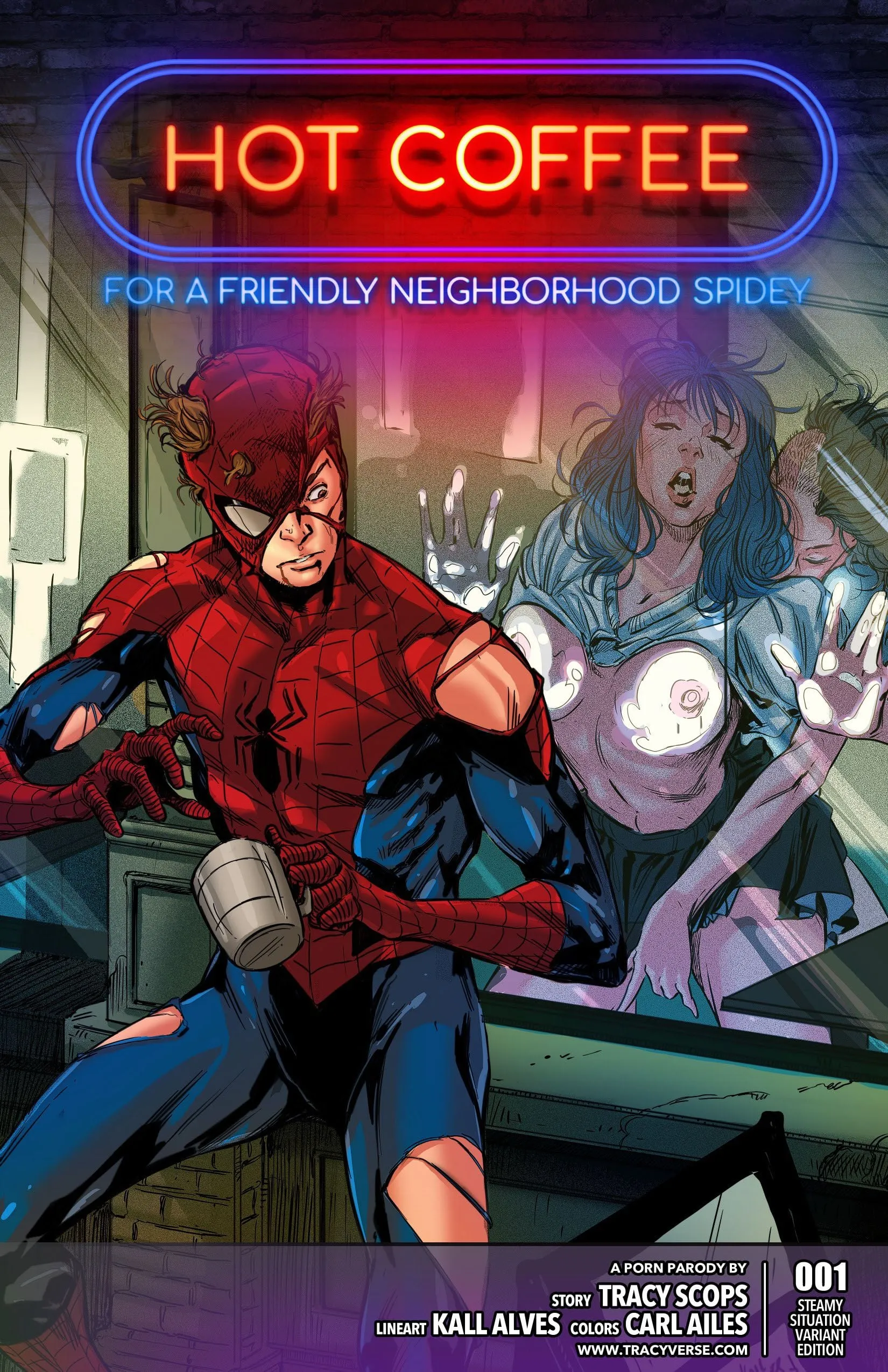 Hot Coffee (Spider-Man), 1 . Hot Coffee [Tracy Scops], page 1 of 13