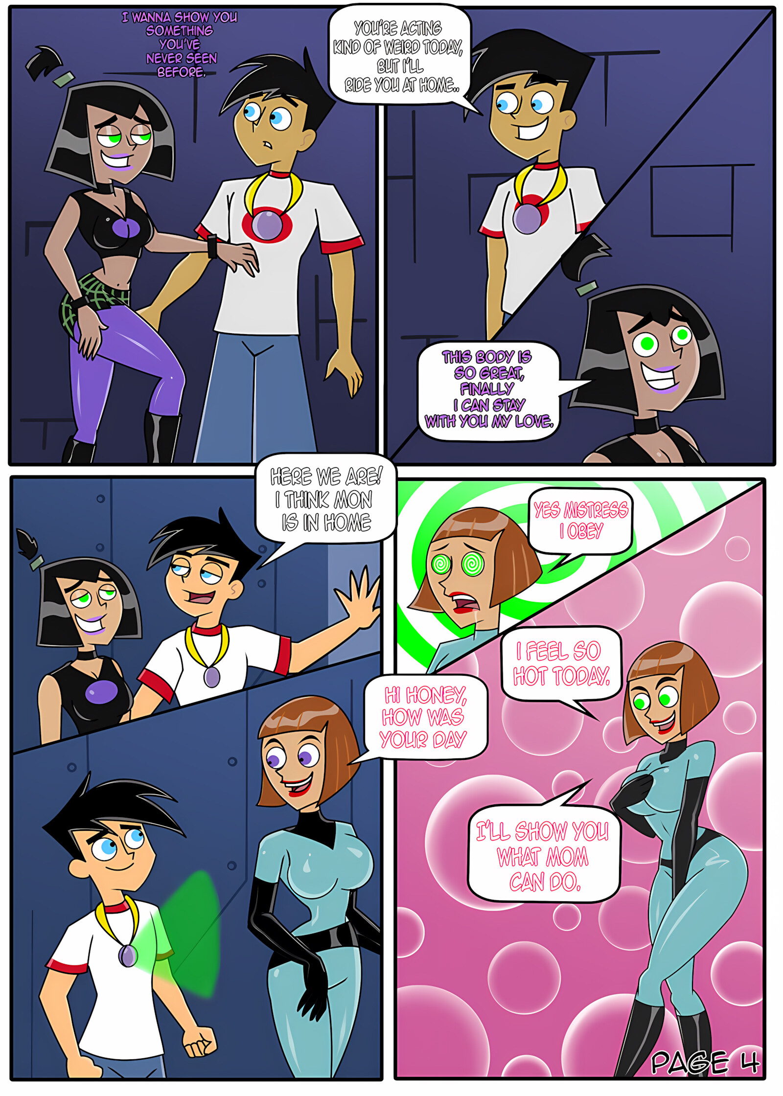 Hypnosis Madness (Danny Phantom) [dlobo777], Hypnosis Madness (Danny Phantom), page 4 of 8