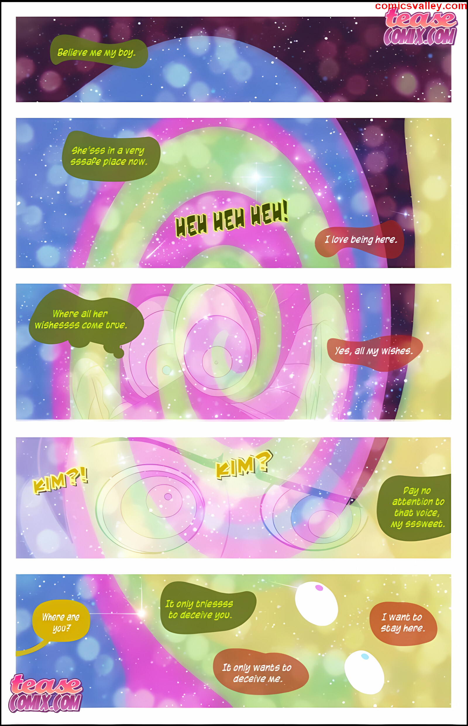 Kim Vs. Kaa [Tease Comix], Kim Vs Kaa 2 - Hypnoslut, page 14 of 32