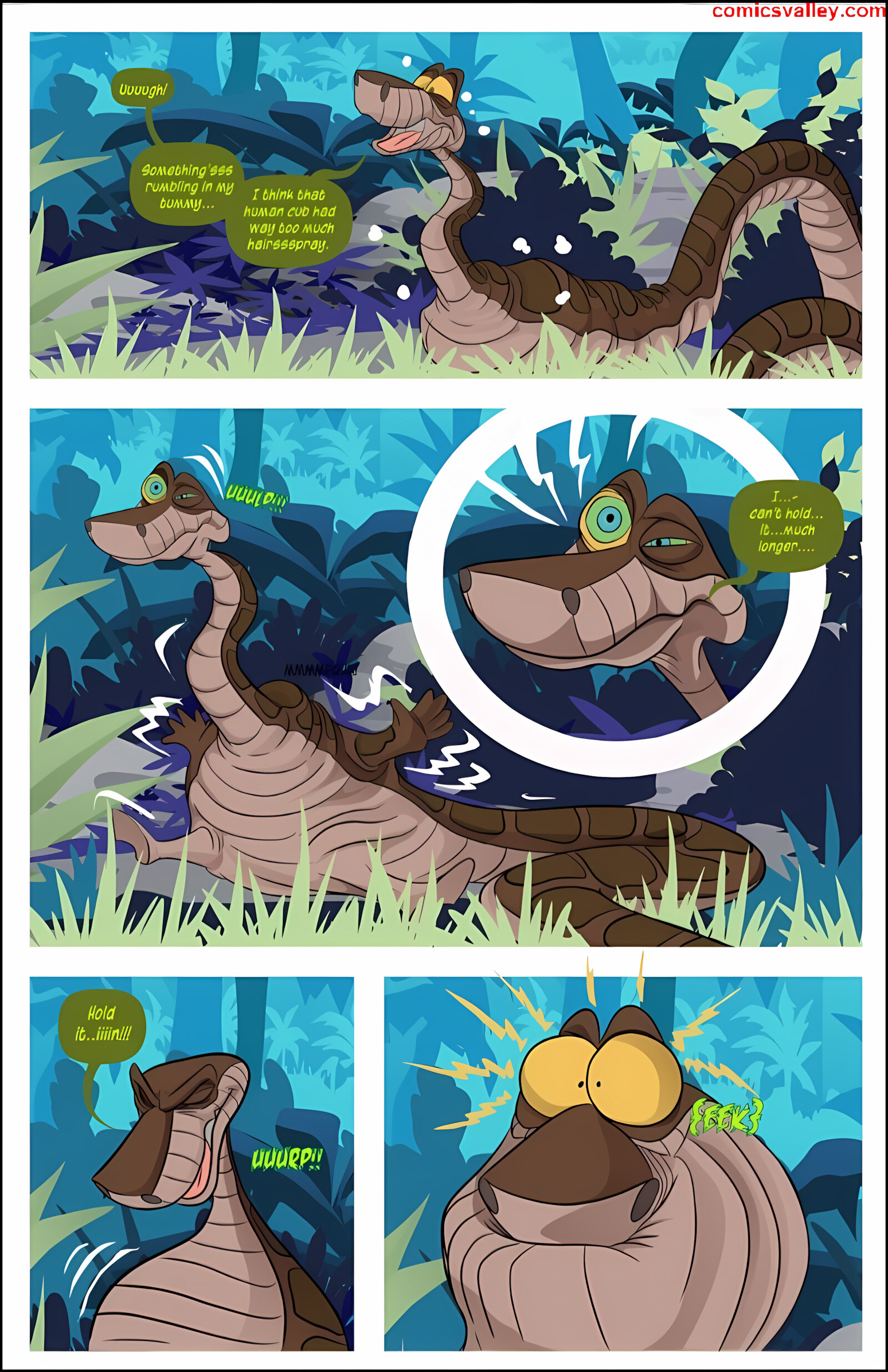 Kim Vs. Kaa [Tease Comix], Kim Vs Kaa 2 - Hypnoslut, page 21 of 32
