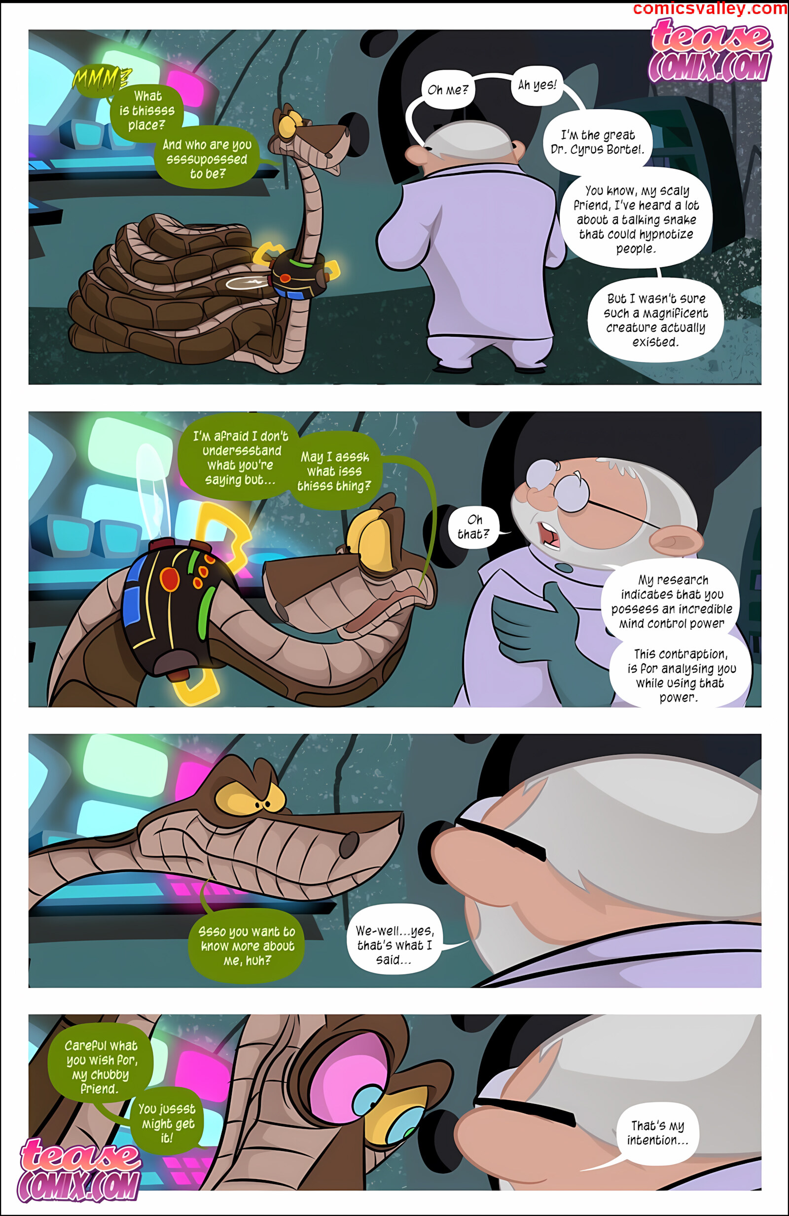 Kim Vs. Kaa [Tease Comix], Kim Vs Kaa 2 - Hypnoslut, page 28 of 32