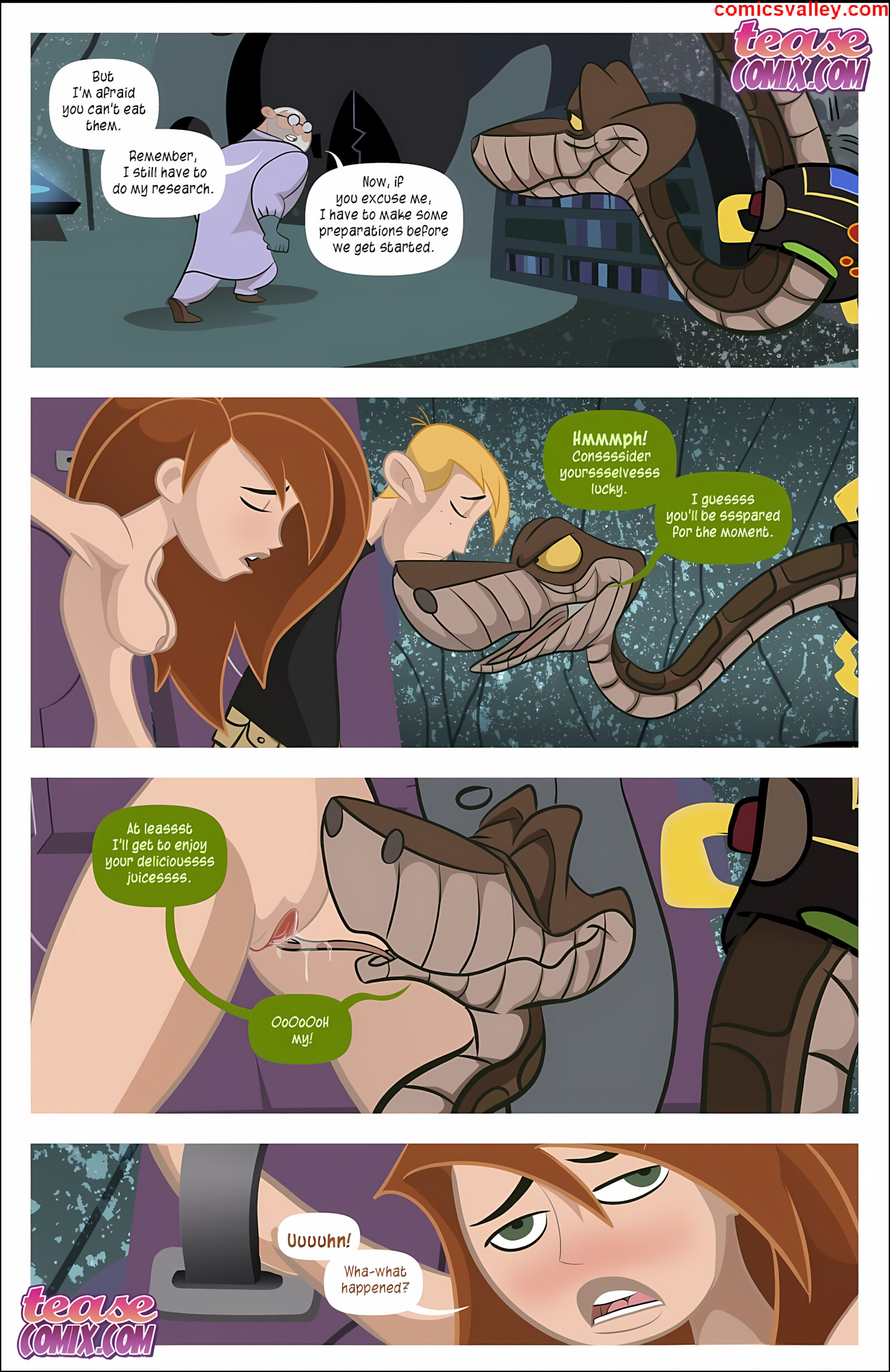 Kim Vs. Kaa [Tease Comix], Kim Vs Kaa 2 - Hypnoslut, page 32 of 32