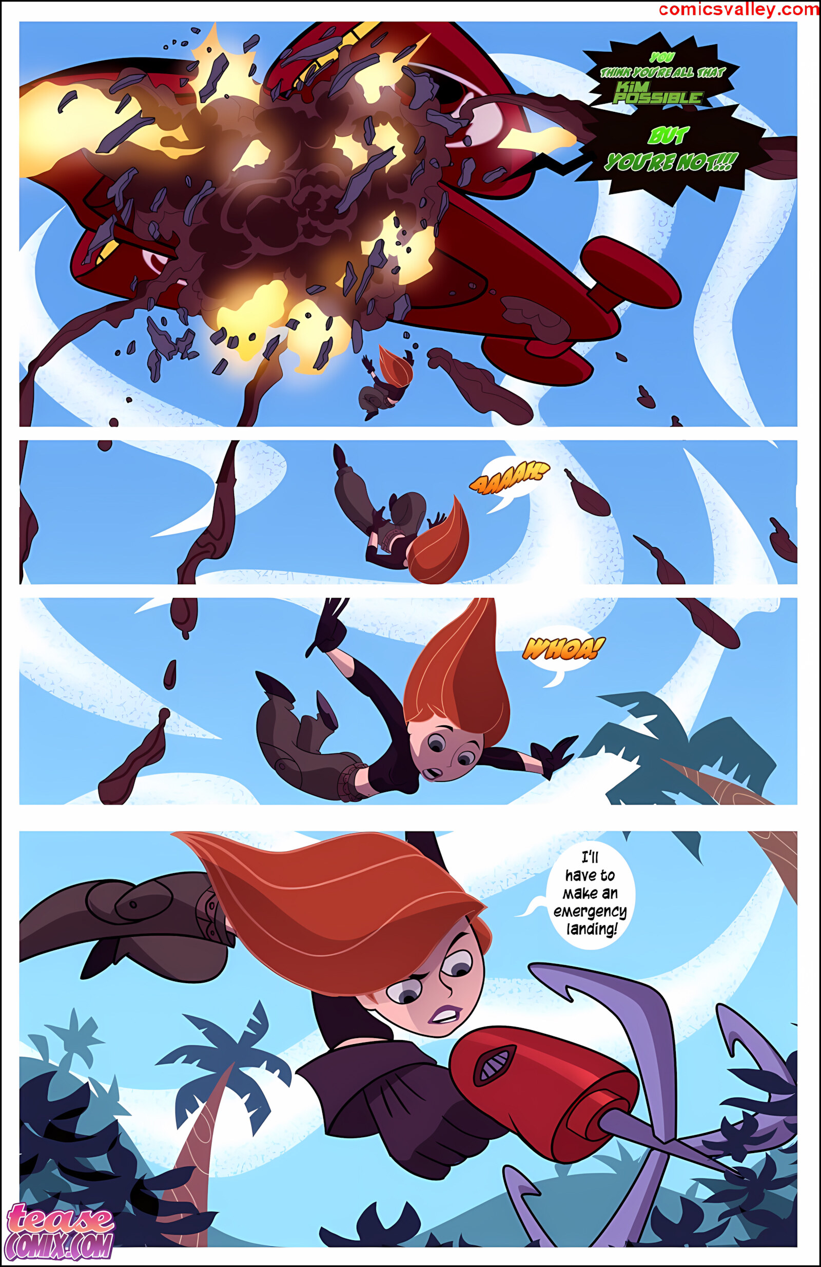 Kim Vs. Kaa [Tease Comix], Kim Vs Kaa 1 - To Coil a Spy, page 2 of 33