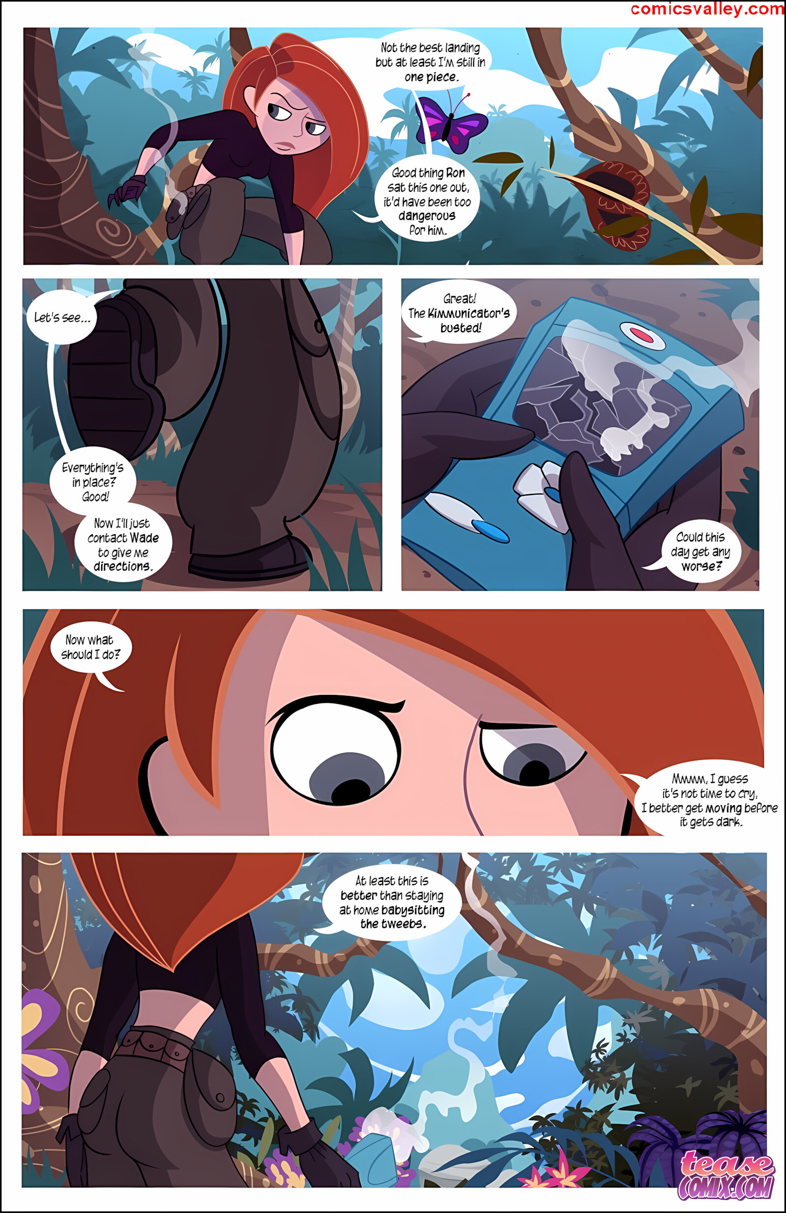 Kim Vs. Kaa [Tease Comix], Kim Vs Kaa 1 - To Coil a Spy, page 4 of 33