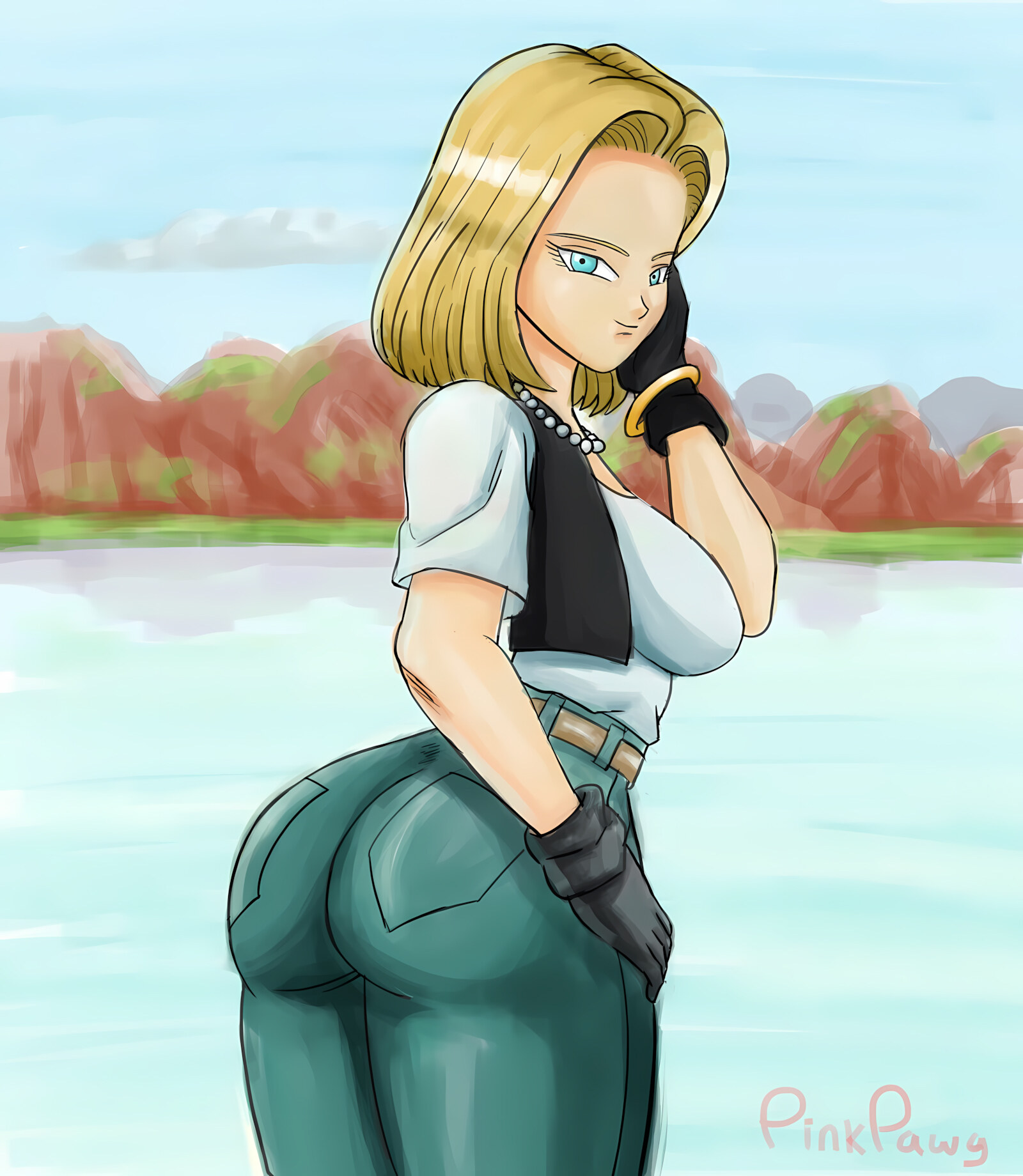 Android 18 Goes Inside Cell [Pink Pawg], Android 18 Goes Inside Cell, page 2 of 13
